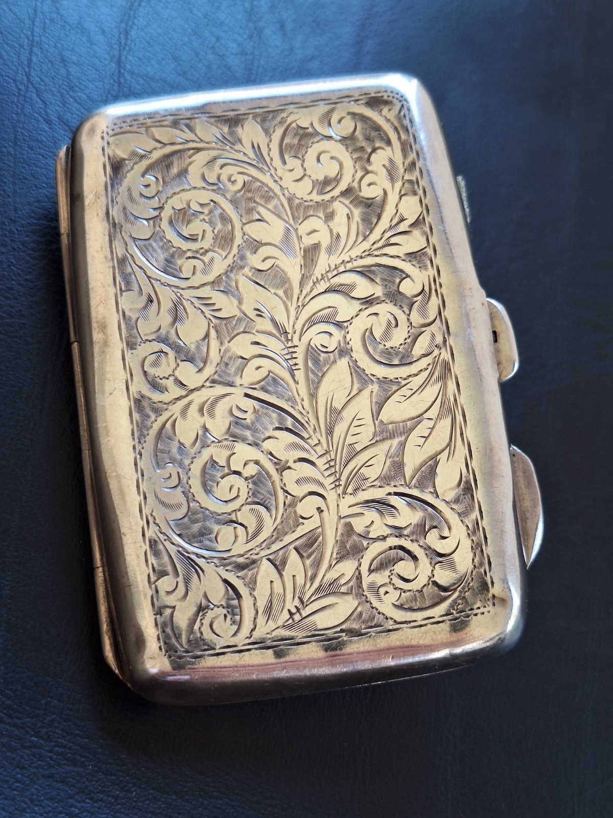 Vintage Cigarette Case 1917.Smith & Bartlam Stg Silver Birmingham…