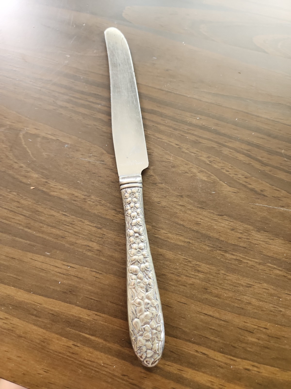 1920s Vintage NATIONAL SILVER CO narcissise Dinner Knife