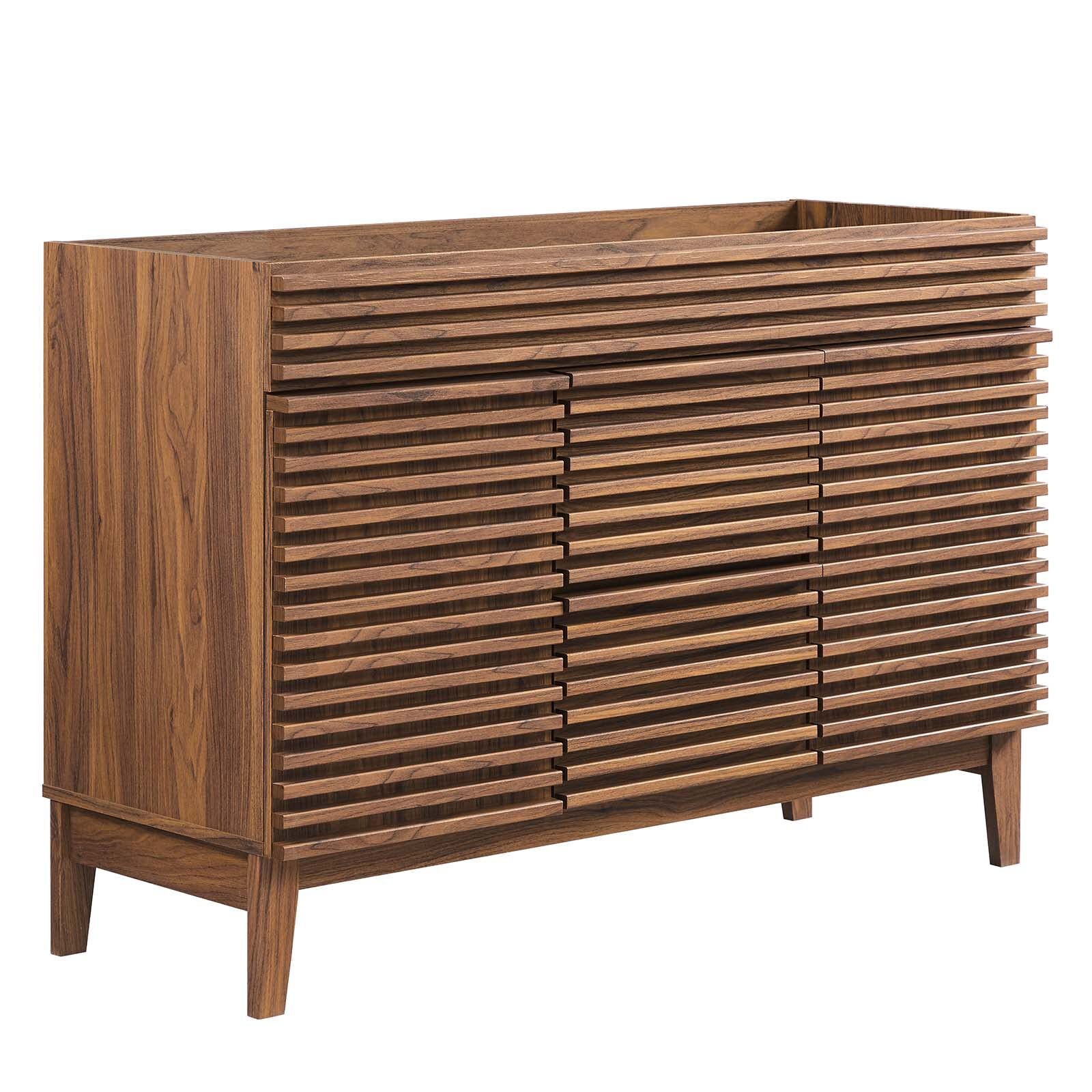 Modway Render 48″ Double Sink Compatible Not Included Bathroom Vanity Cabinet in
