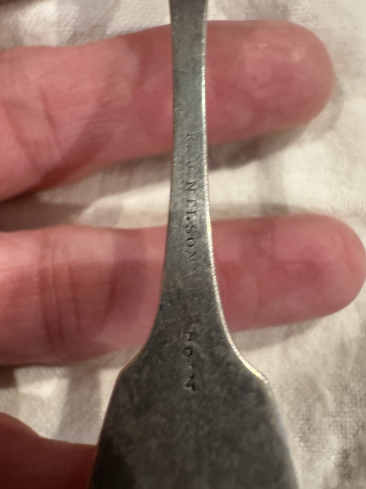 American Coin Silver Youth Fork R & J Nelson 15 G