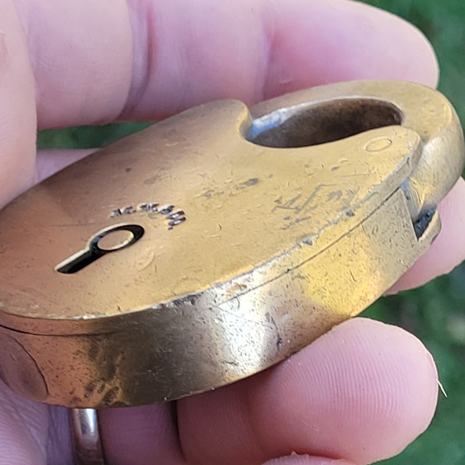 ORIGINAL Solid Brass MALLORY & WHEELER Co LOCK IRON LEVER M.W. & Co Antique