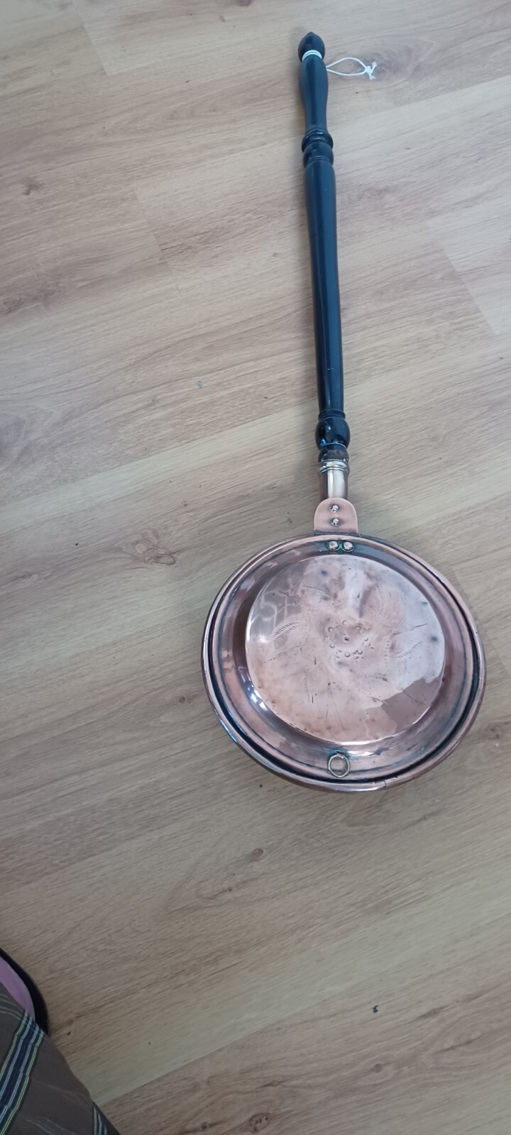 Vintage Copper Warming Pan 104 Cm Long pan 27 cm