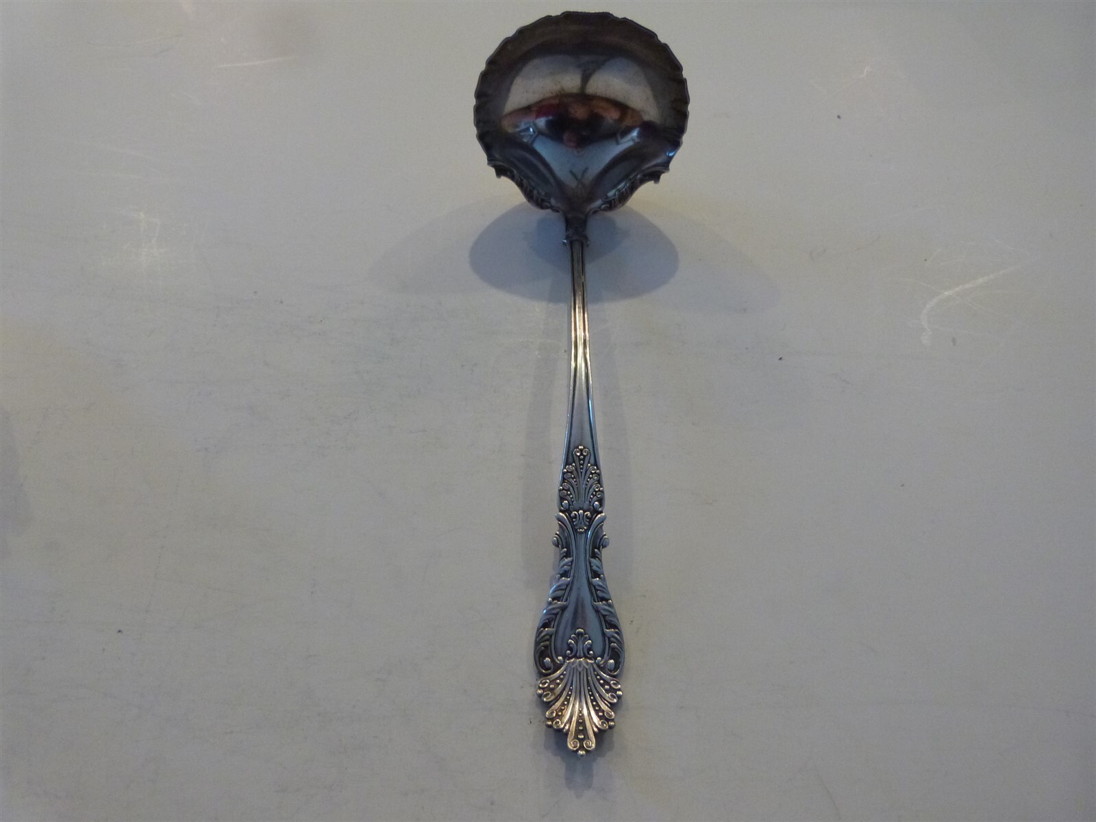 VINTAGE Large Silverplate Serving Ladle 1896 Raphael Rogers Hamilton 9″