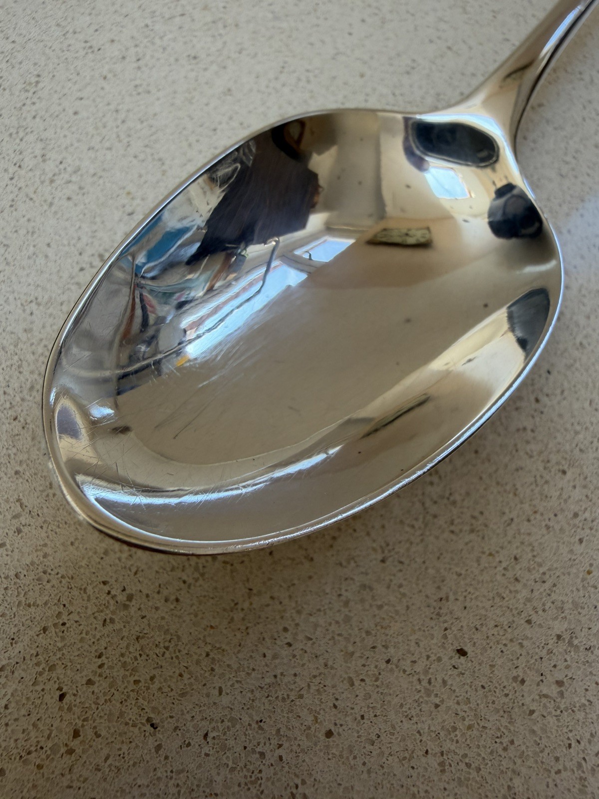 GEORGE III SOLID SILVER BASTING SPOON 91.5g 29.5cm THOMAS NORTHCOTE LONDON 1783