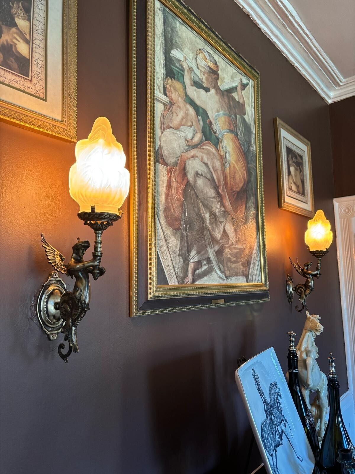 Mermaid Wall Sconce Light | Vintage Nautical Wall Lamp | Home Decor 1 Pc