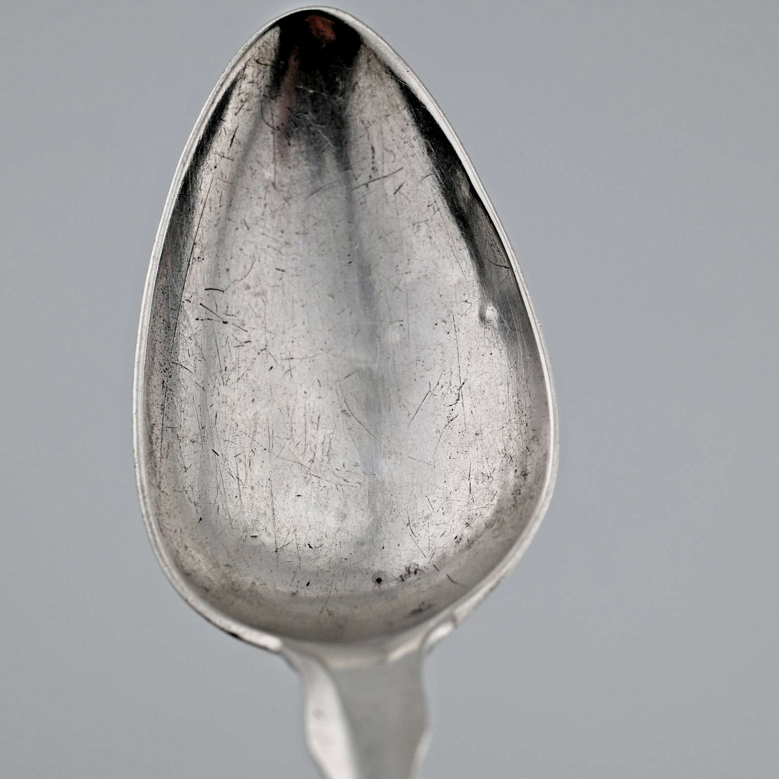 Rare Early Coin Silver Spoon Peter Bentzon African American Silversmith c1800’s