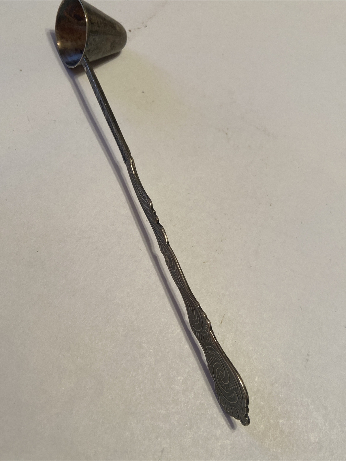 Vintage Ornate Extra Primans ALP Sweden Silverplate Candle Snuffer