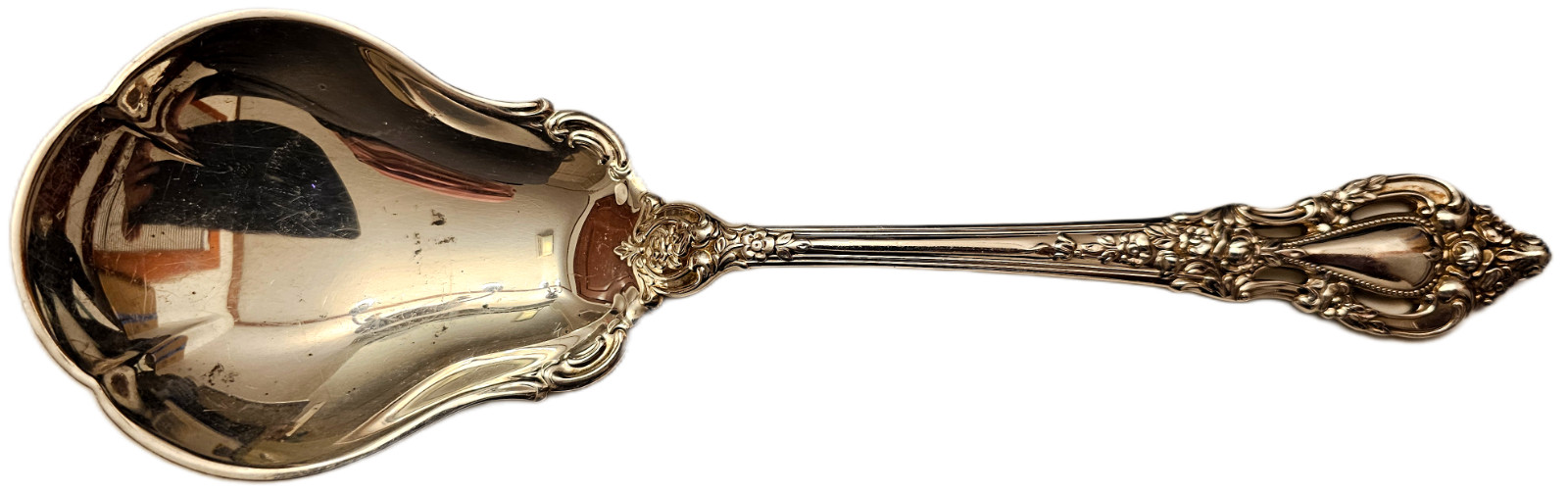 STERLING LUNT ELOQUENCE SALAD SERVING SPOON 9 1/4″ FREE USA SHIPPING