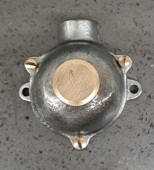 VINTAGE WALSALL FLAME PROOF SINGLE GANG LIGHT SWITCH INDUSTRIAL CRABTREE FACTORY