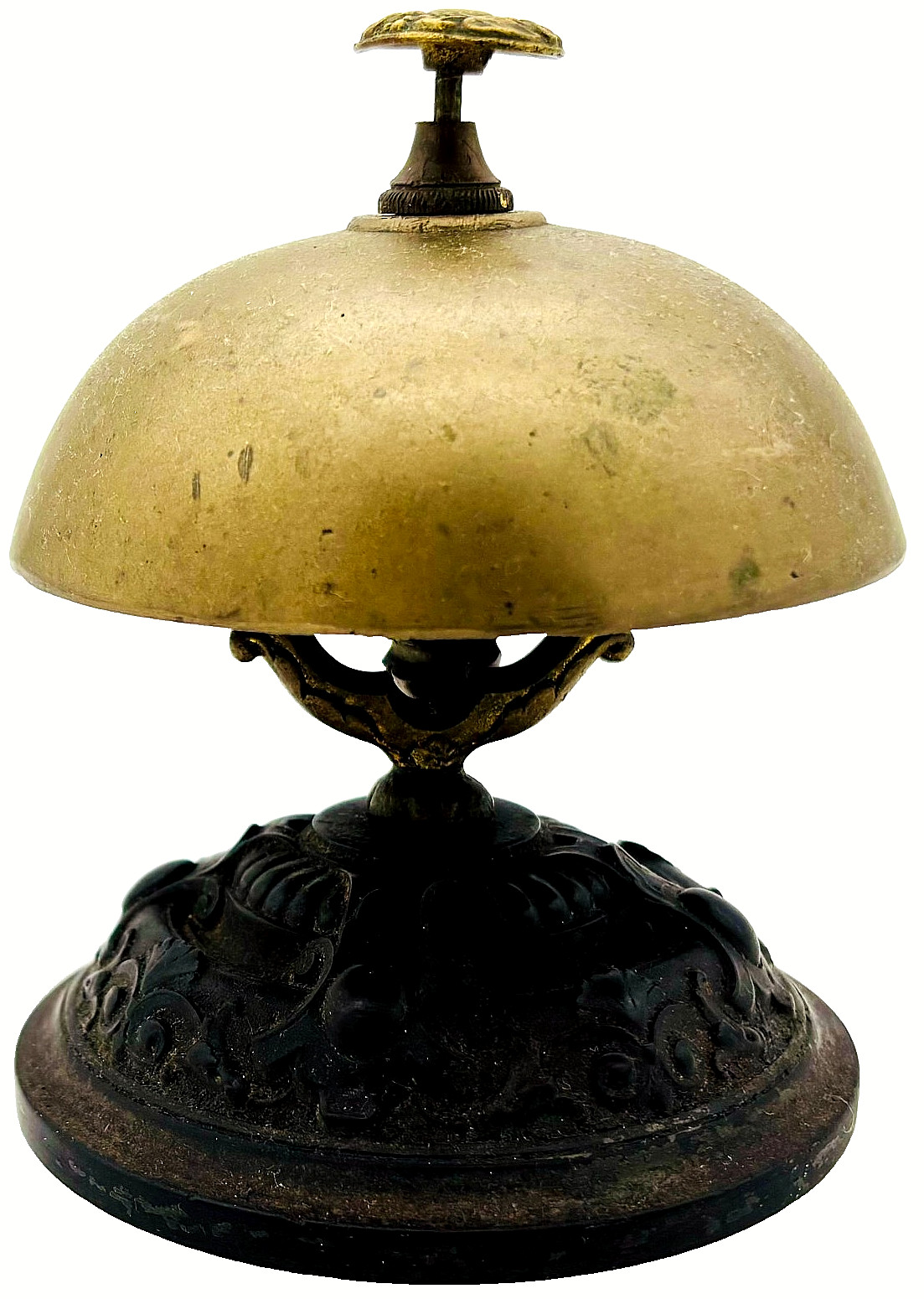 19th Century Large French Brass Table or Counter Bell – C. 1895