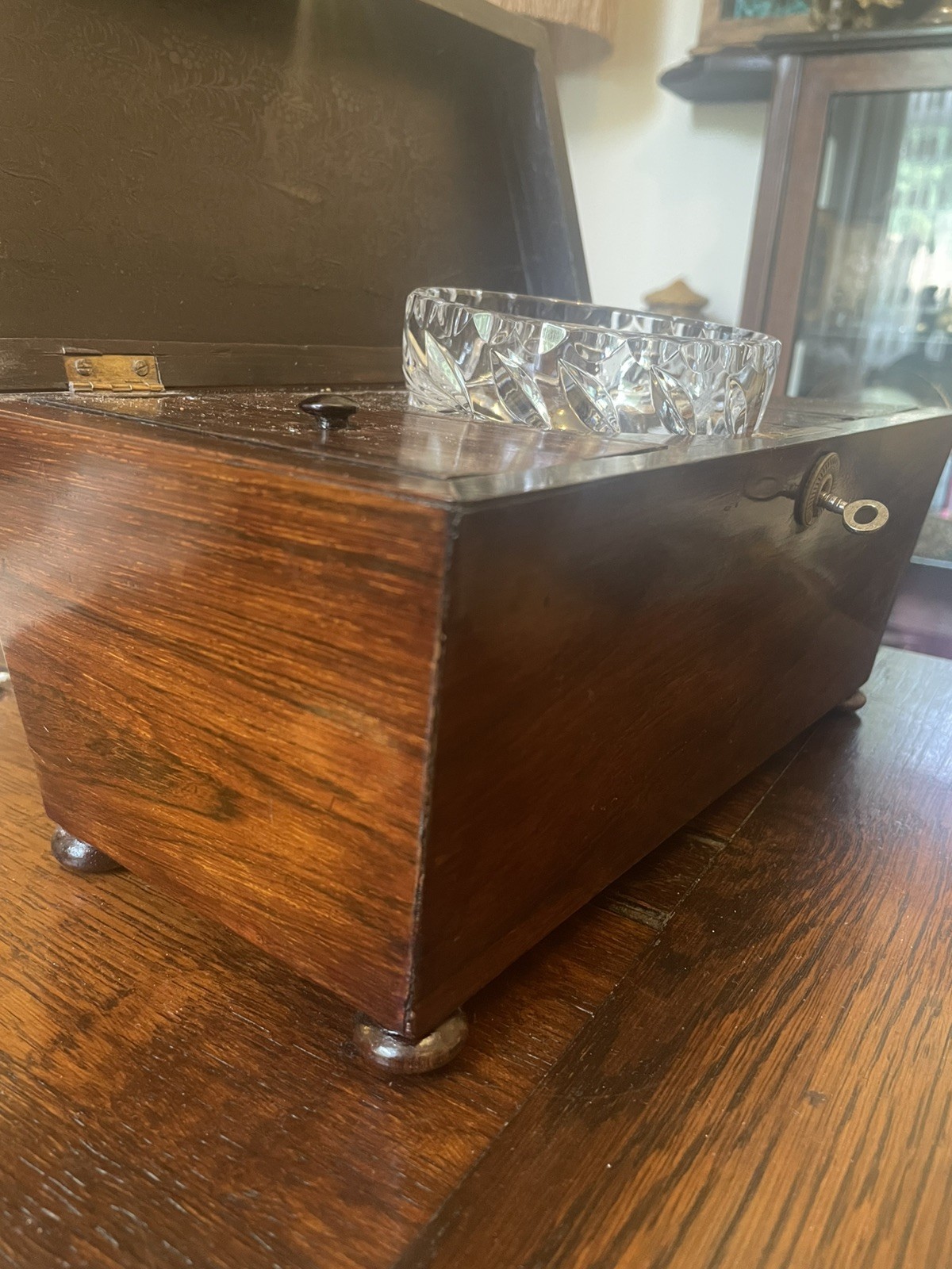 c.1870 Georgian Wood Tea Caddy