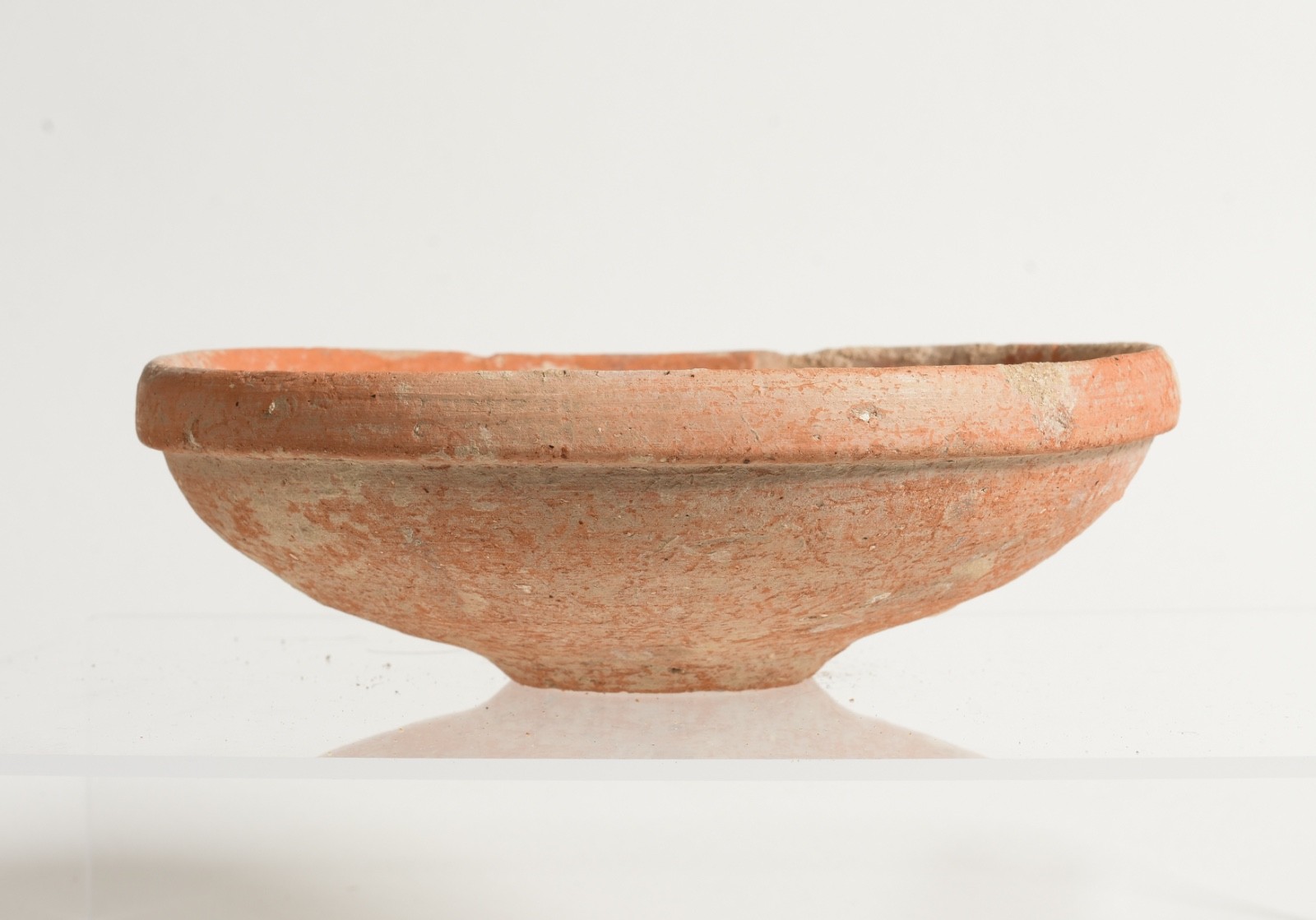 6.5″ Ancient Roman pottery utilitarian bowl. Terra sigillata, 1-4 Century AD.