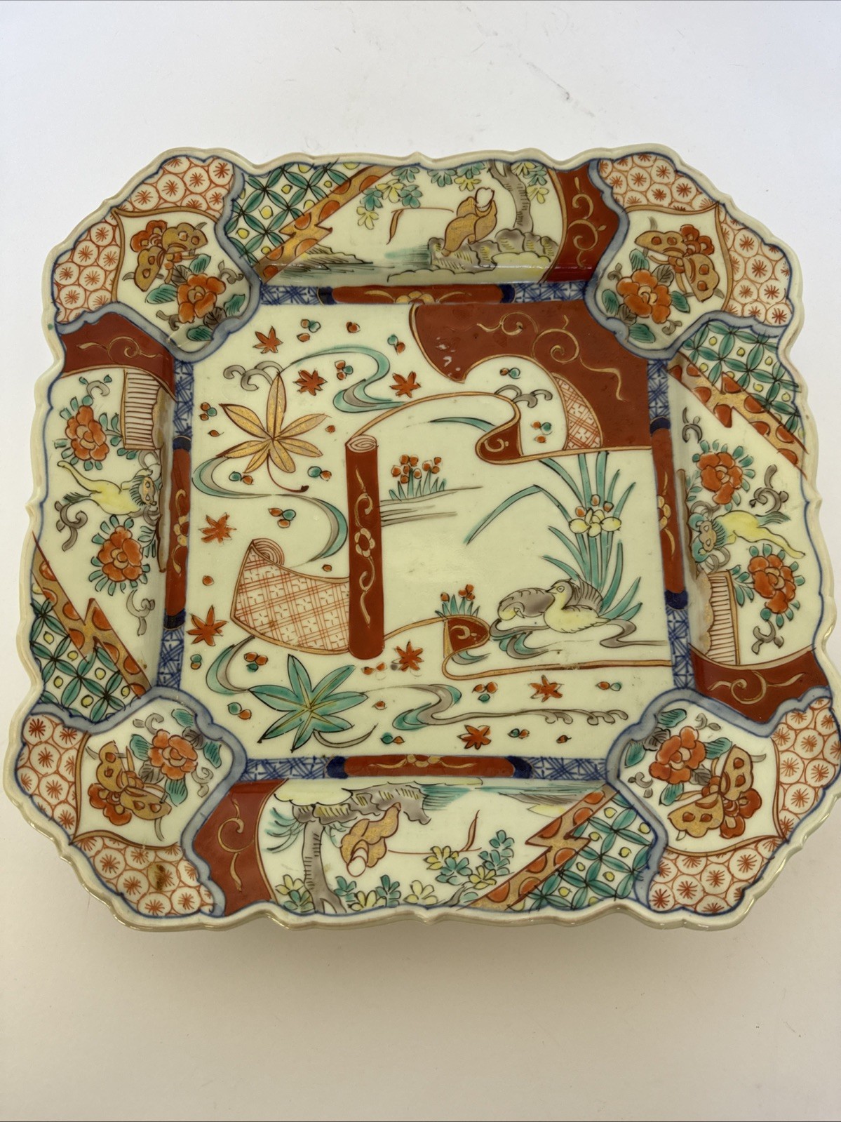 Vintage Japanese Made Plate. Imari? Not Sure.