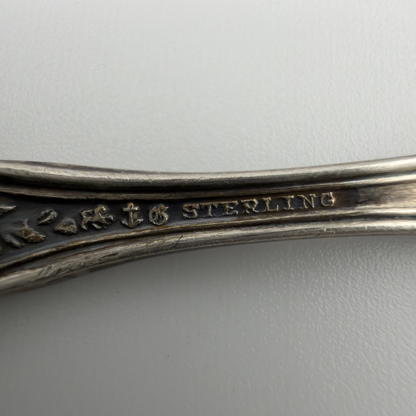 Wallace Sterling Silver Teaspoon Violet Pattern Pat. 1900 Floral 8g Antique
