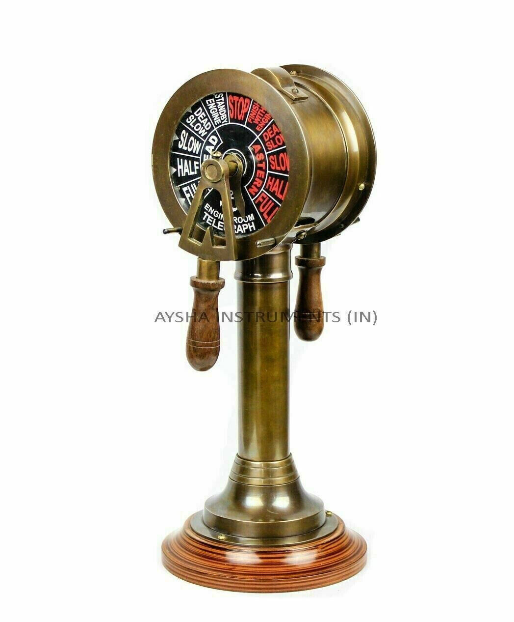 14″Antique Brass Ship Engine Order Telegraph Decorative Collectible Best Gift