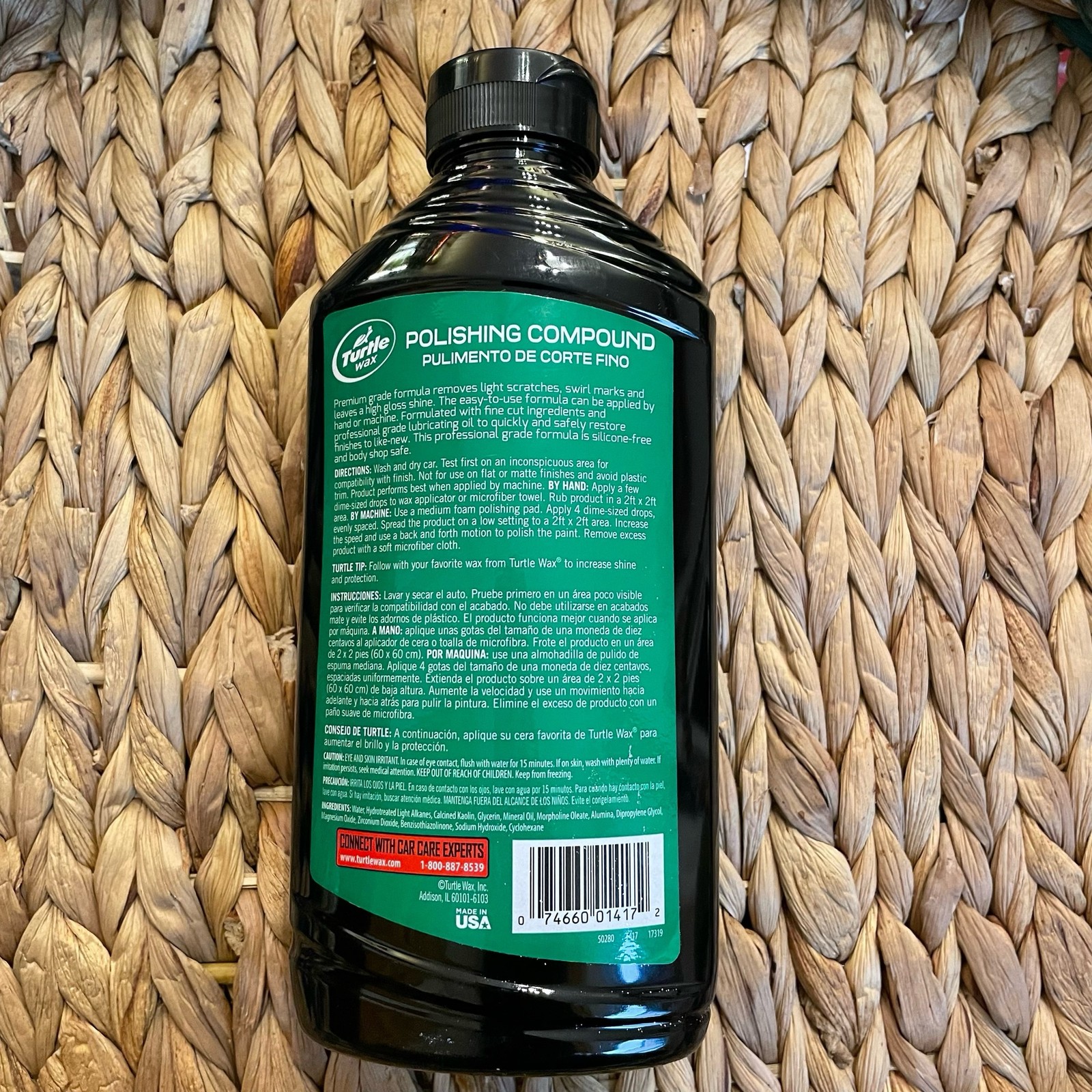 ✅Turtle Wax Clean Finish Polishing Compound 18 oz❗️opened But unused ❗️#️⃣0561