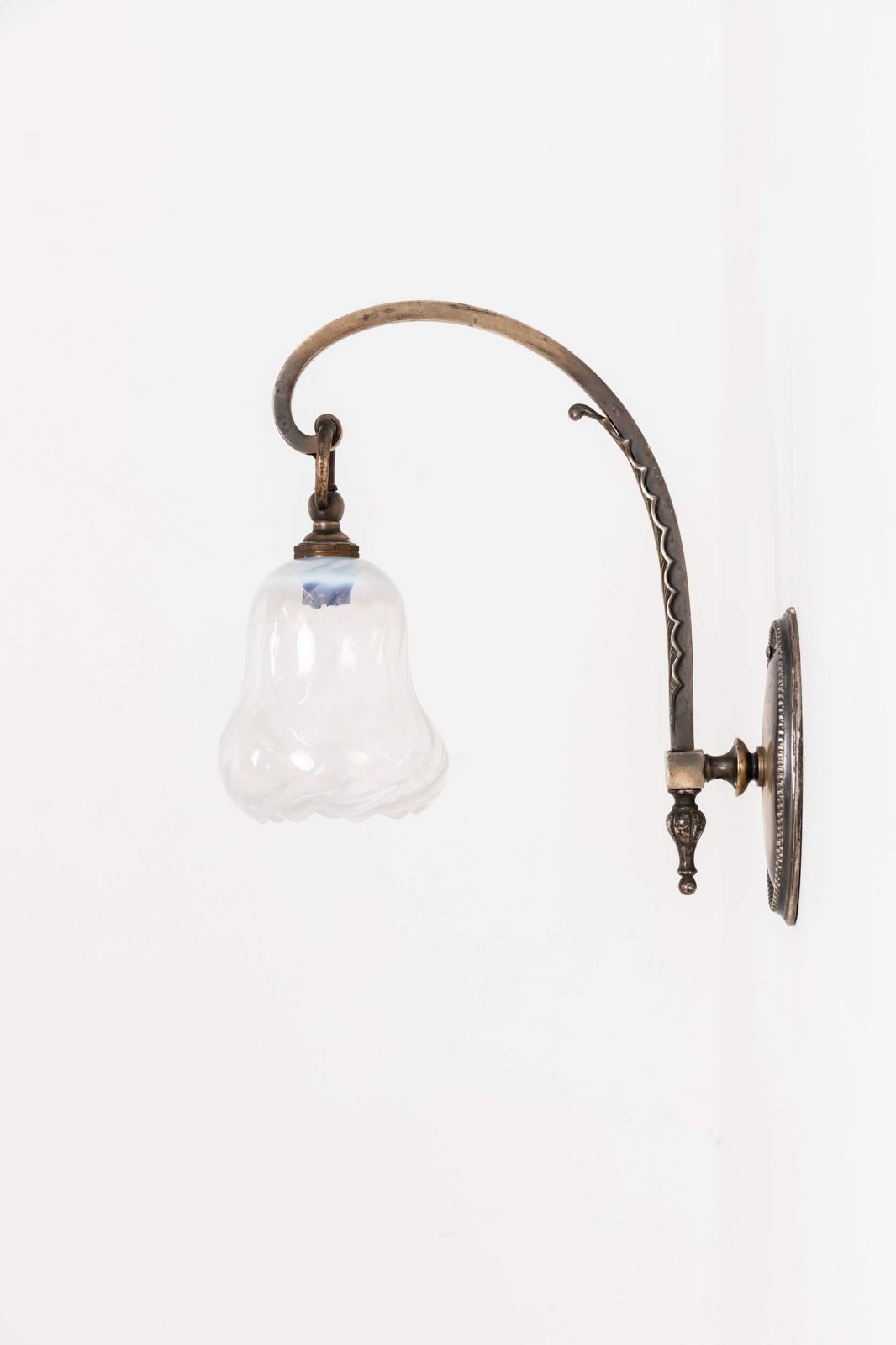 Antique Early 20th Century GEC Vaseline Glass Wall Lamp / Sconce