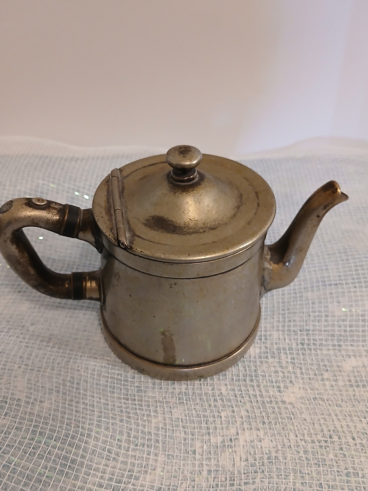 Antique Thorner Bros. of NY Nickel Silver Colonial Look Creamer