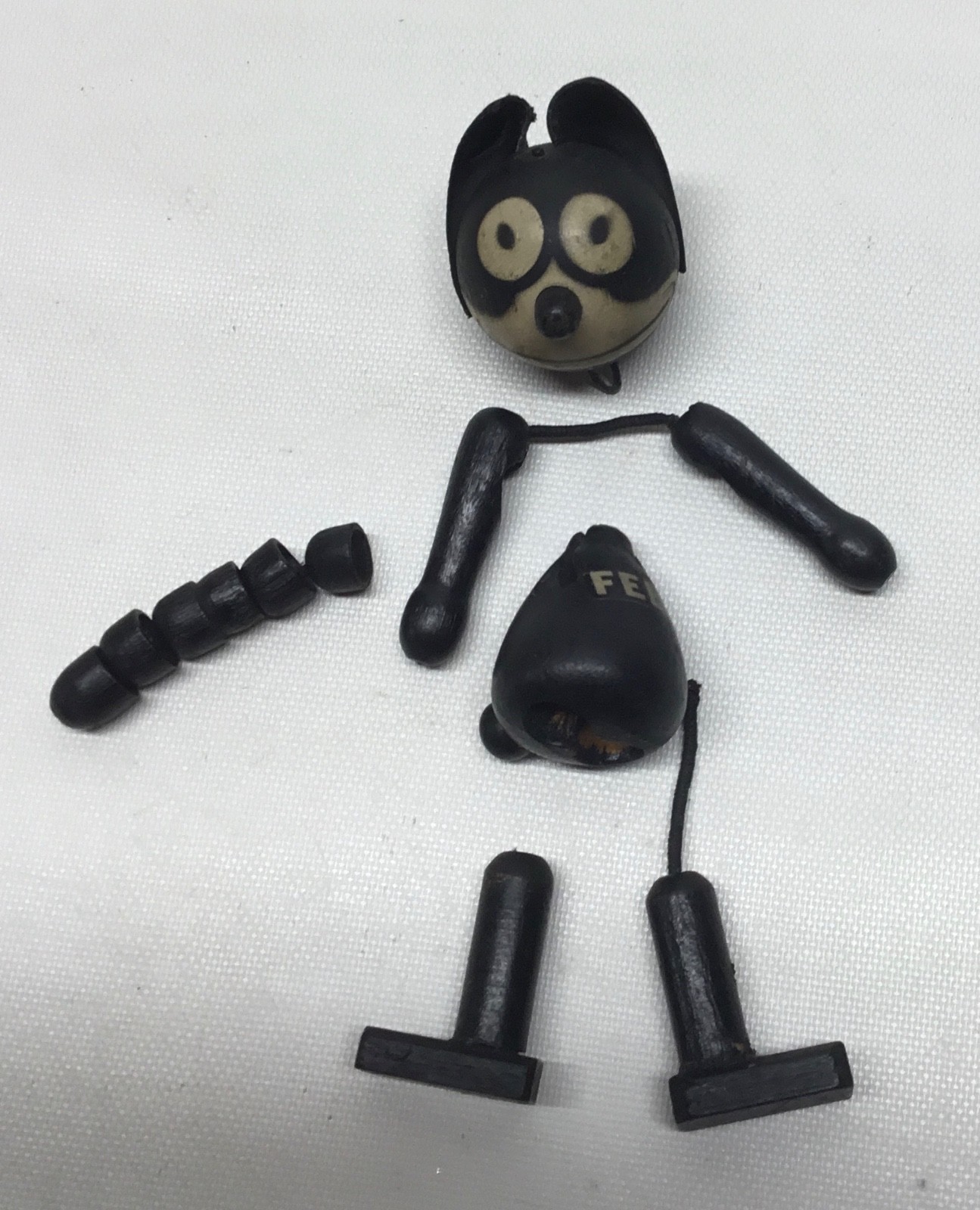 1920?s Felix The Cat Wood Figurine By Schoenhut 4?