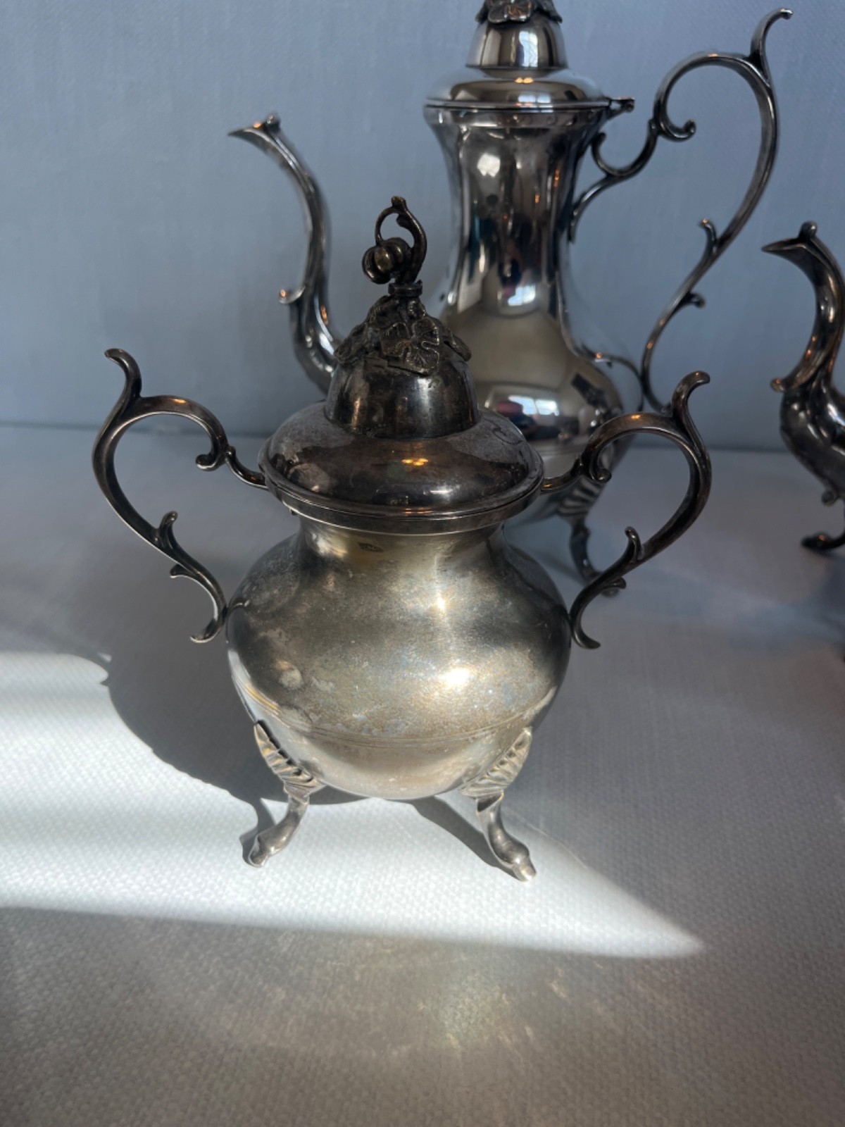 Reed & Barton, The Winthrop Collection, four-piece silver plate tea set