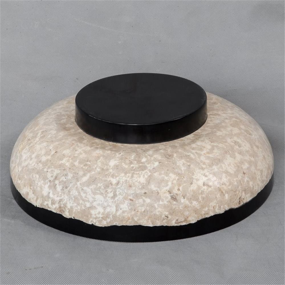 Bowery Hill Transitional Resin and Coral Terrazzo Bowl in Beige/Black