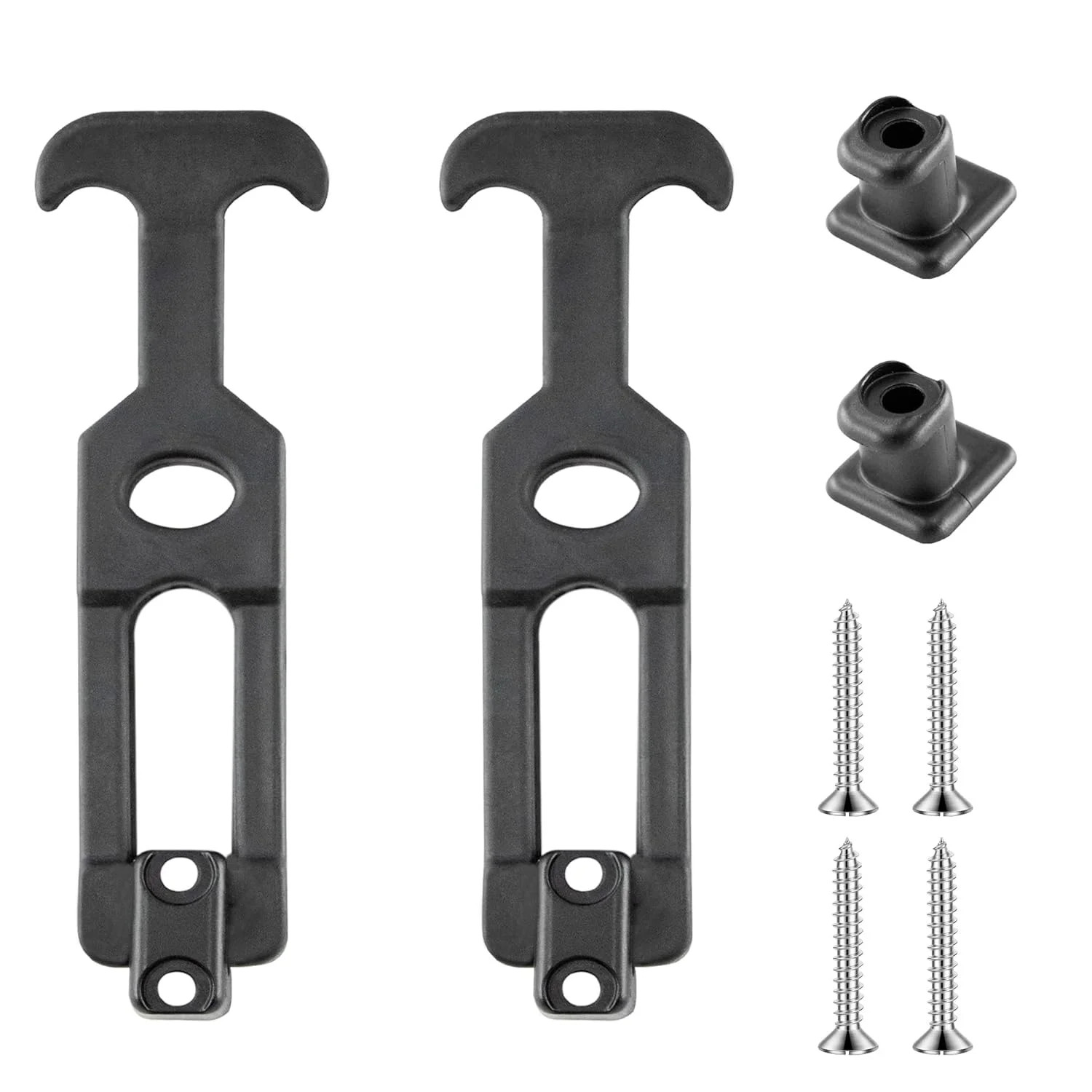4.4” Rubber Flexible T-Handle Draw Latches, Black Rubber Hood Machine Draw Latc