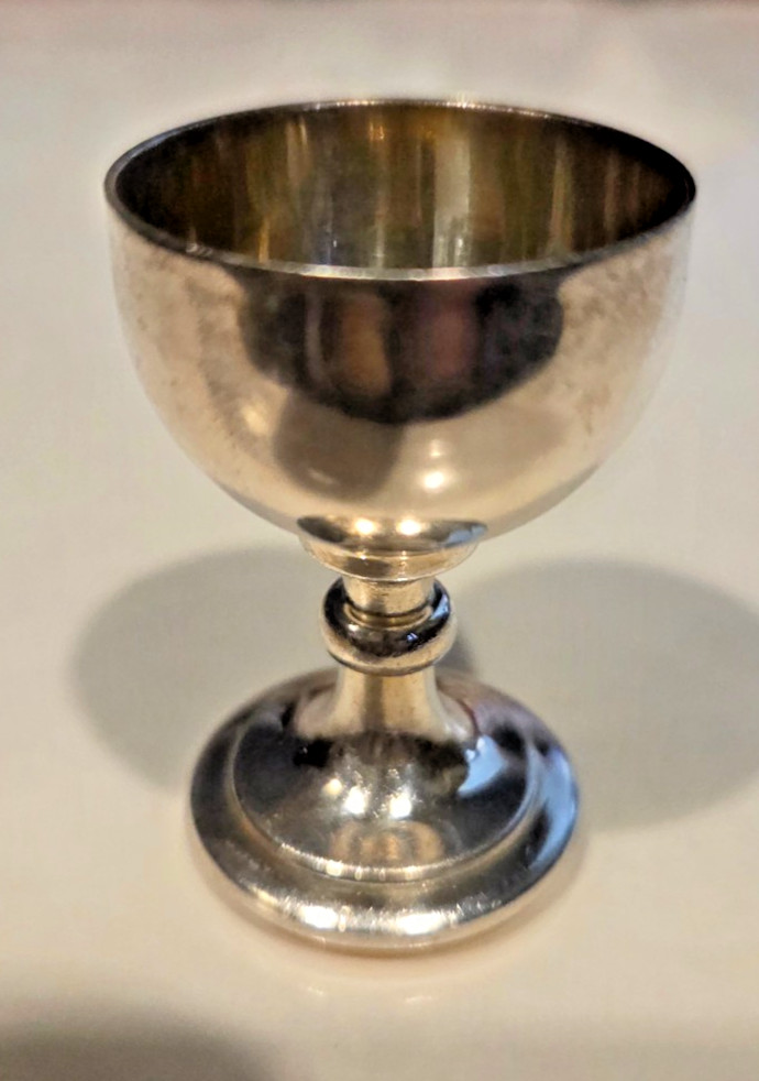 Sanctuary Arts Silverplate Gold Wash Interior Individual Communion Cup