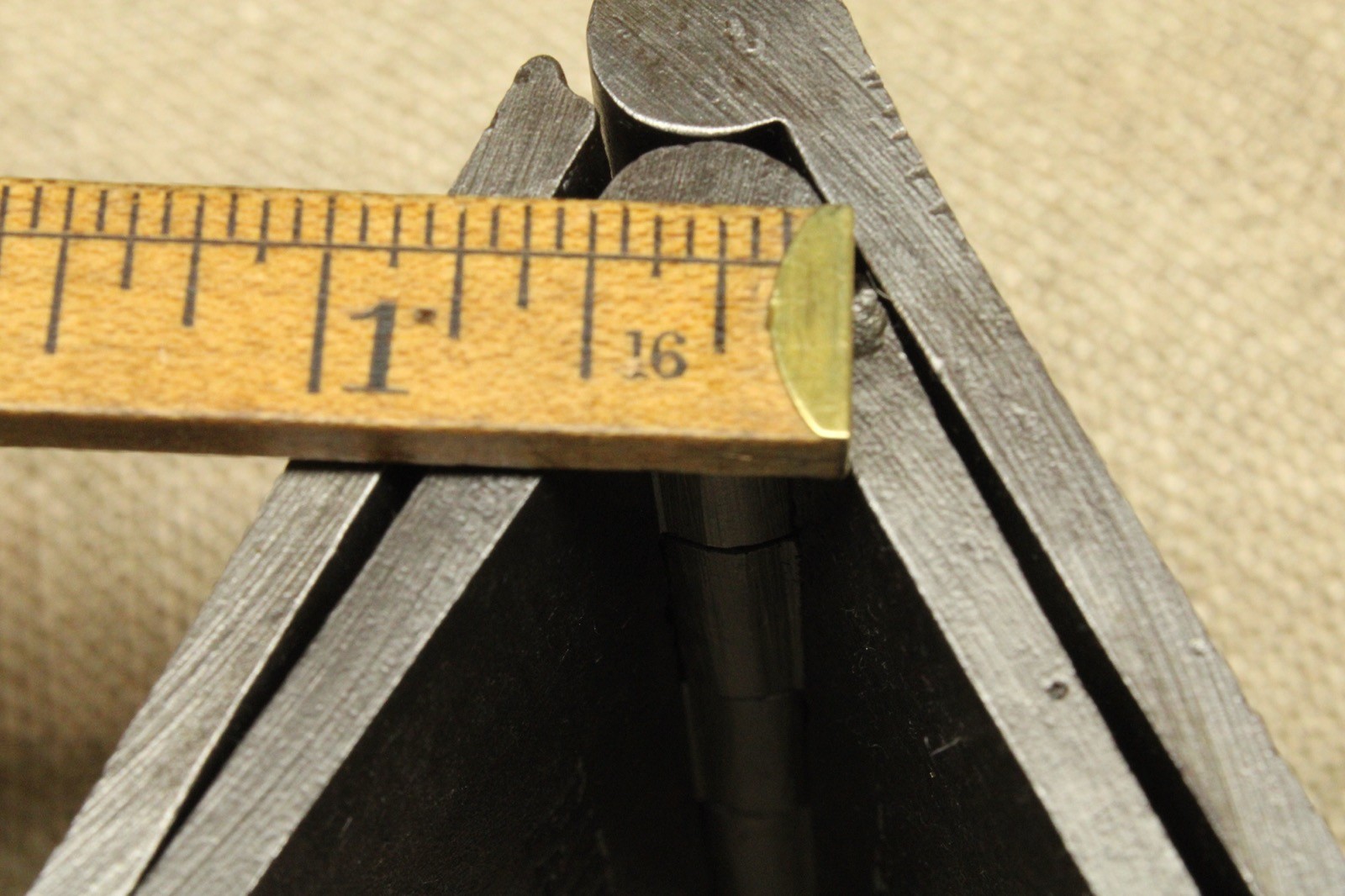 2 Old Door Hinges 4 1/2 X 4 1/2 ” 1850’s Heavy Duty Cast Iron Baldwin Patent