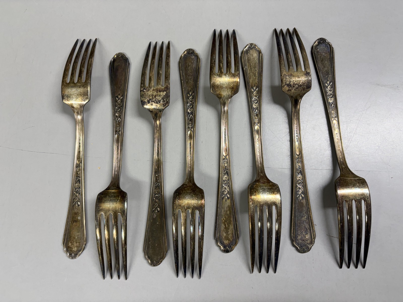 1938 Antique Jewel Silverplate Set Of Silverware – 63 Pieces Vernon, Plymouth…