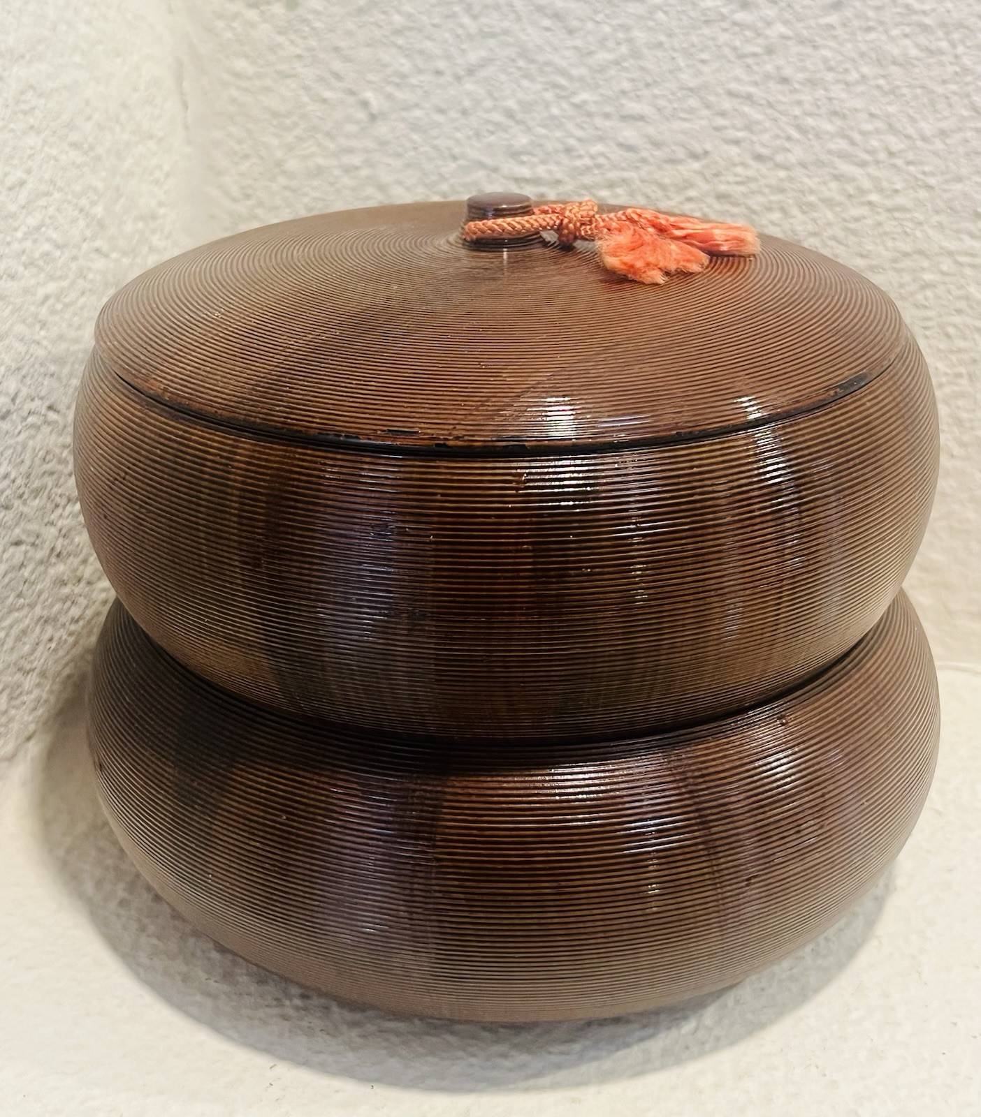 Vintage Japanese Tea Caddy (Natsume), Lacquerwate, 1960s-70s