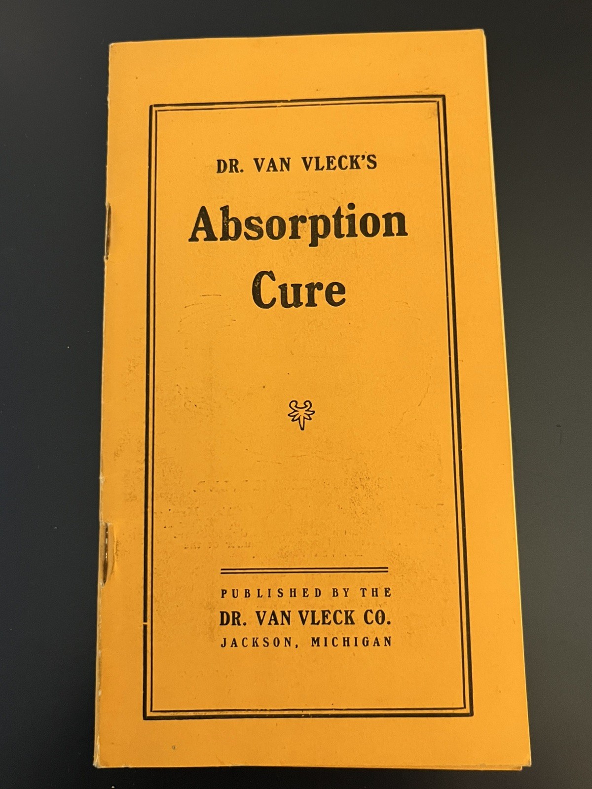 Vtg Antique 1903 Dr Van Vleck Quack Medicine Absorption Cure for Piles