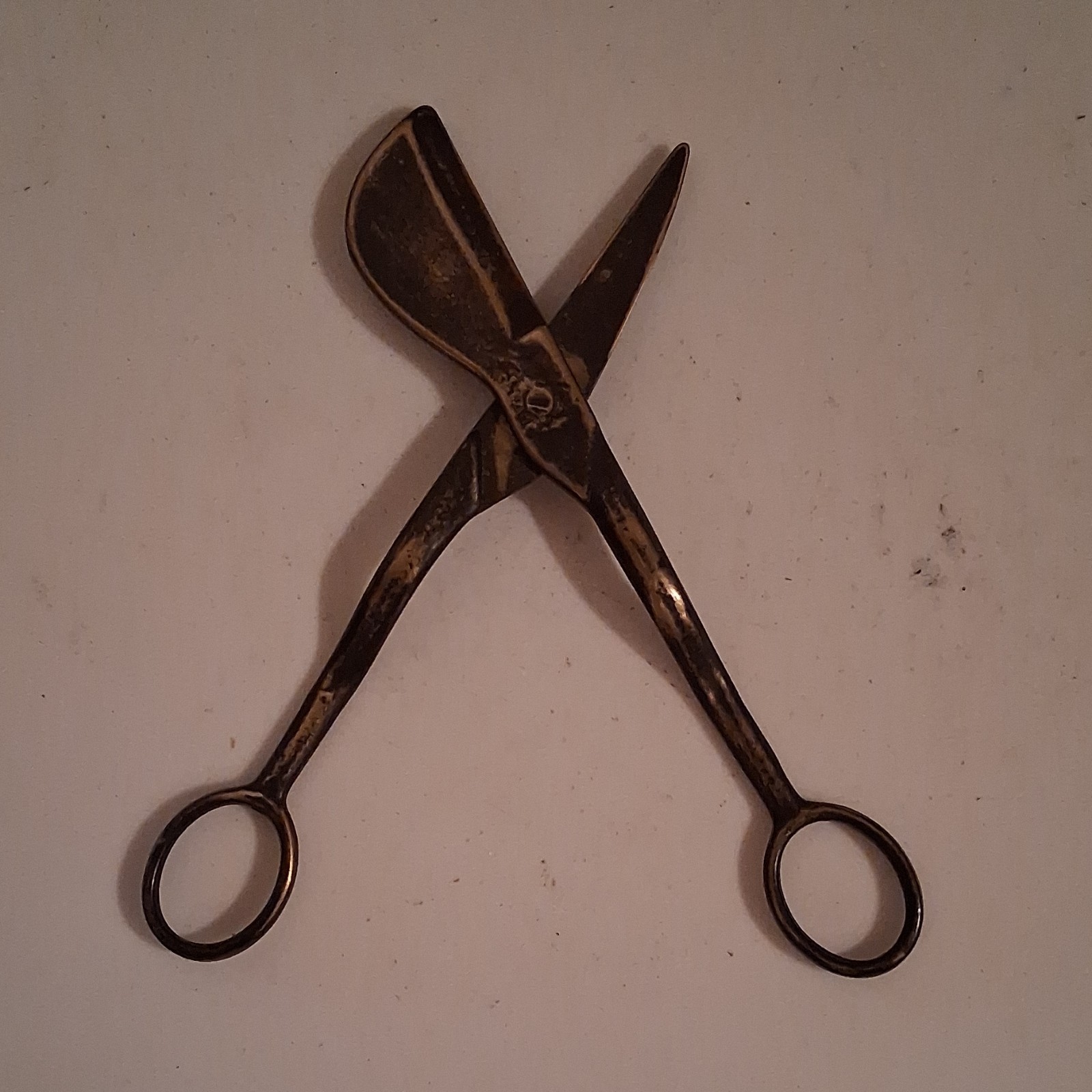 Antique Primitive Metal Sugar Nippers Tool Brown Late 18th-Early 19th Century
