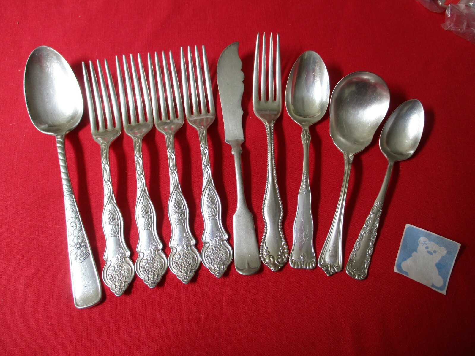 (10) Antique Silverplate Flatware Pieces, Mixed Lot #16