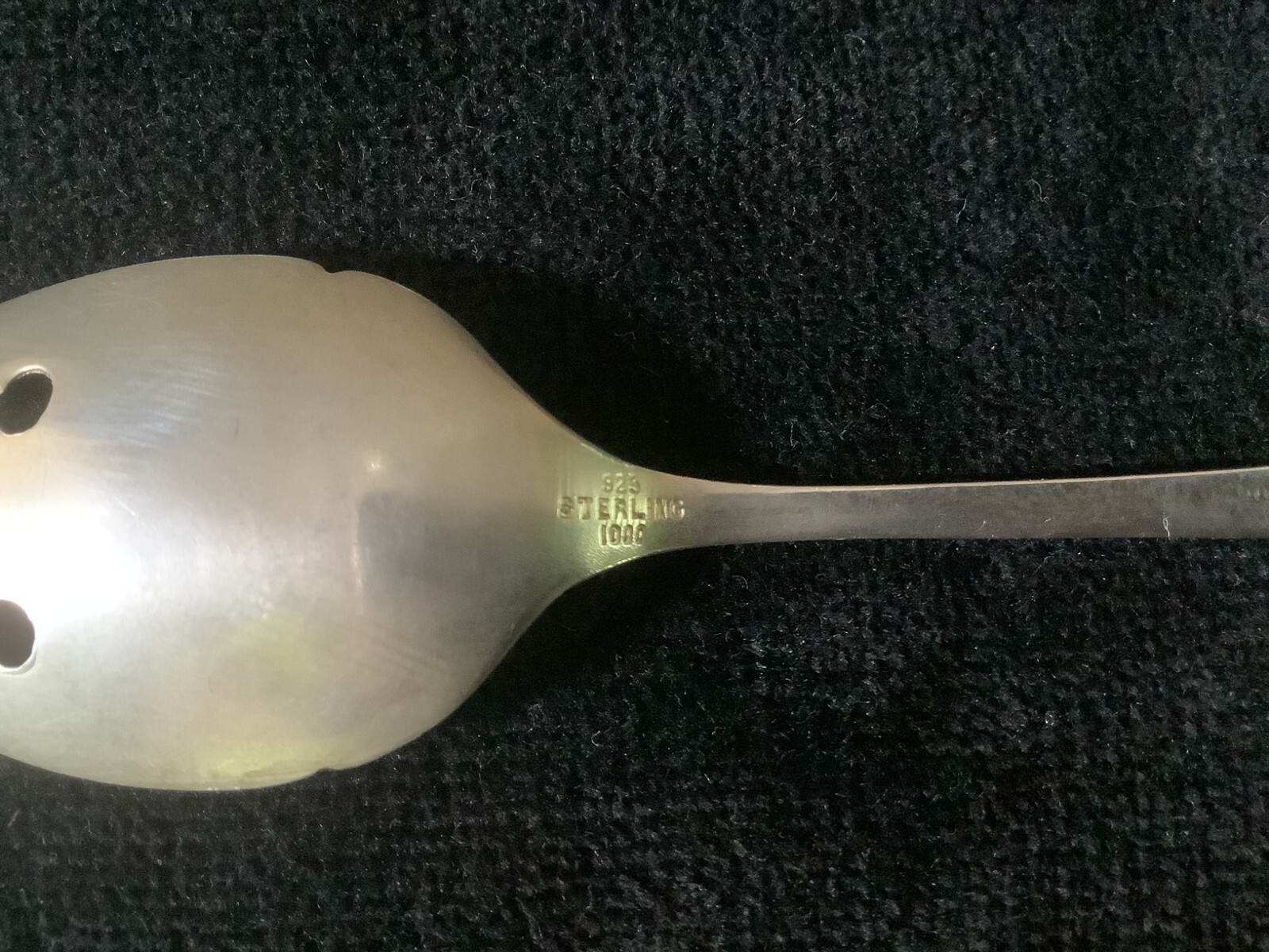 scroll pattern Brite-Cut sterling ice cream fork – NM