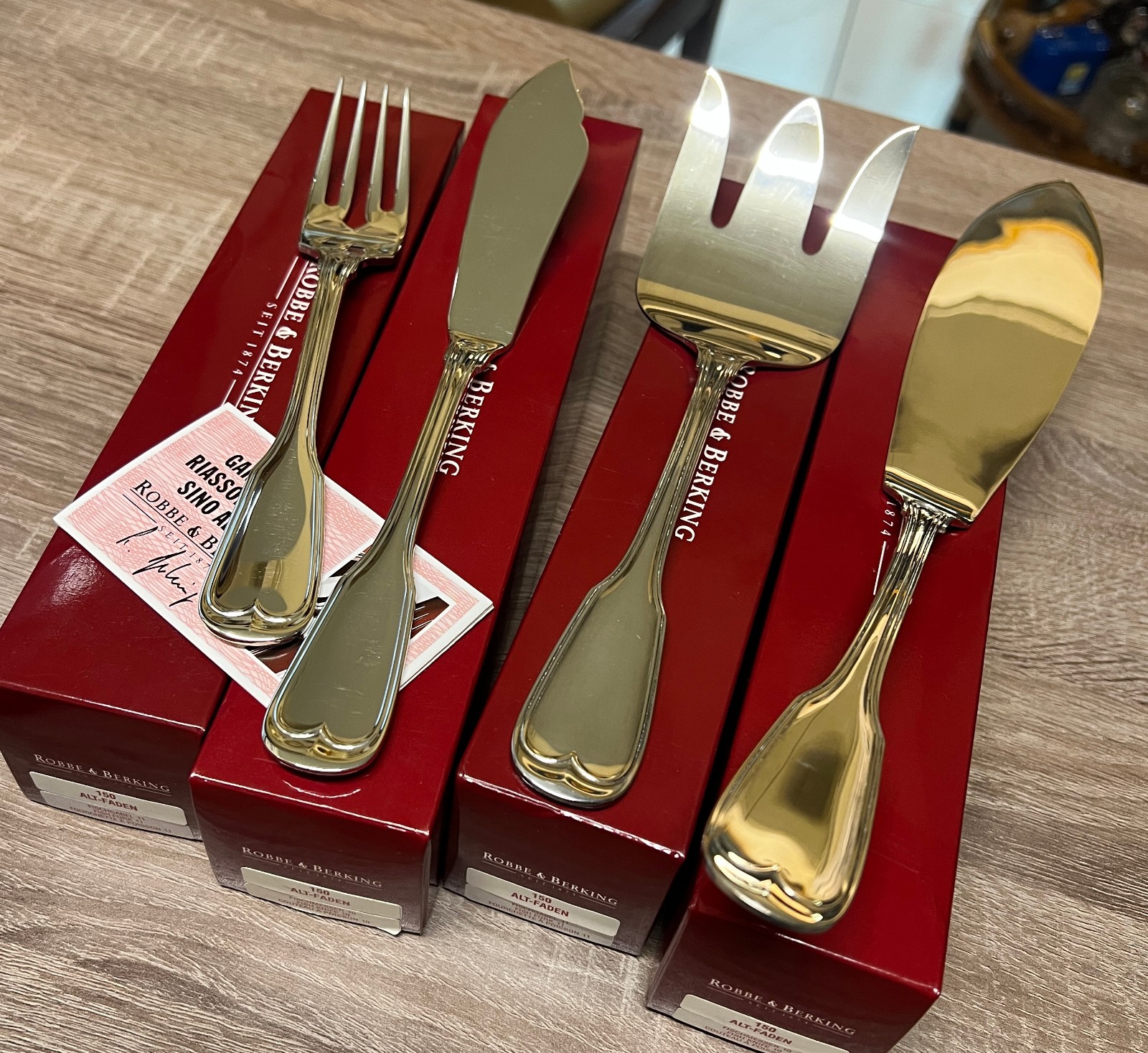 LUXURY Fish Serving Set Robbe & Berking 150 – 26 items