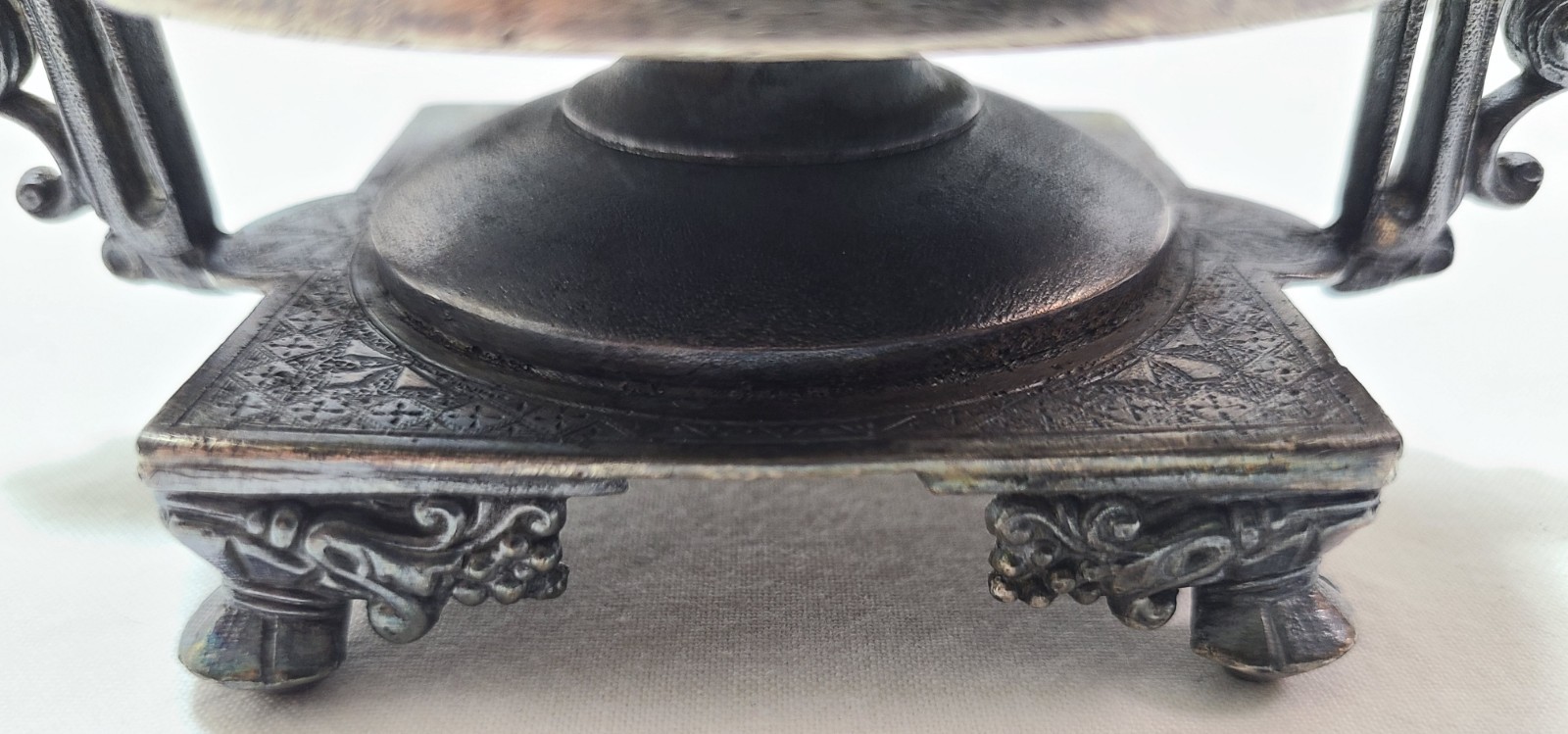 Pickle Castor Silverplate Frame Holder Antique 1875 – 1915