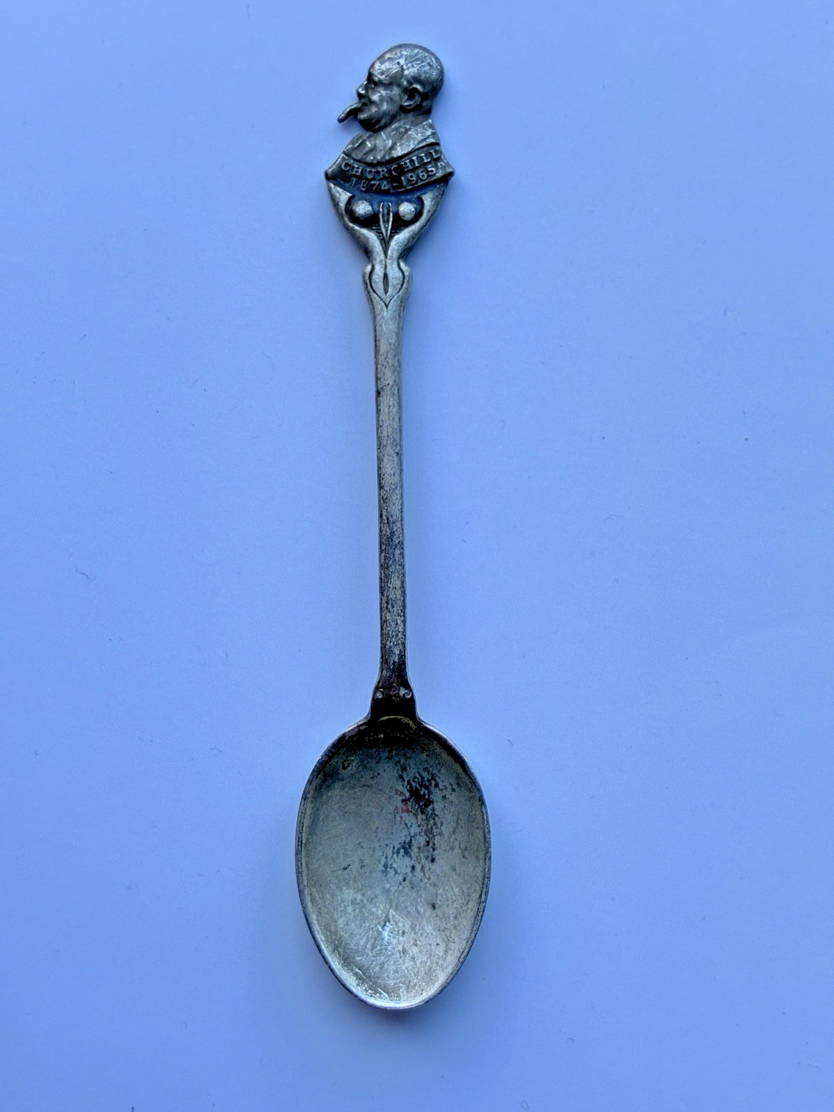 1965 Sterling Silver Winston Churchill Souvenir Spoon Turner & Simpson Bham