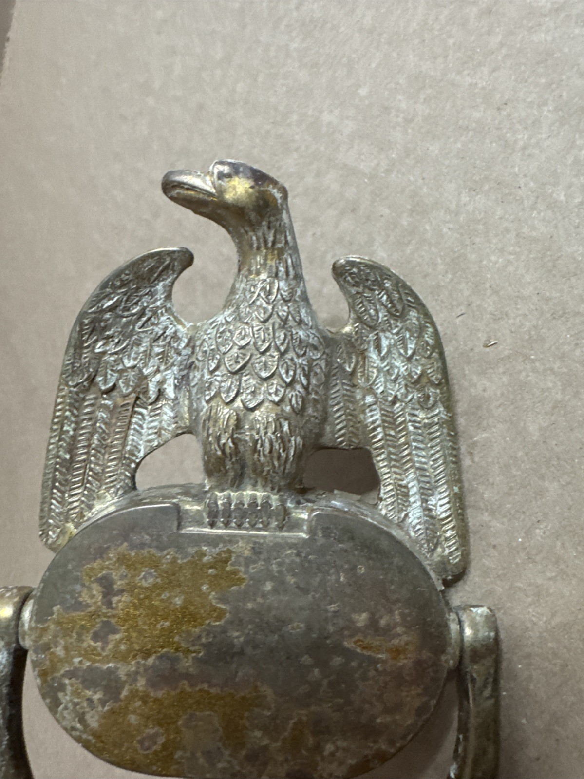 Vintage Metal American Eagle Patriotic Door Knocker
