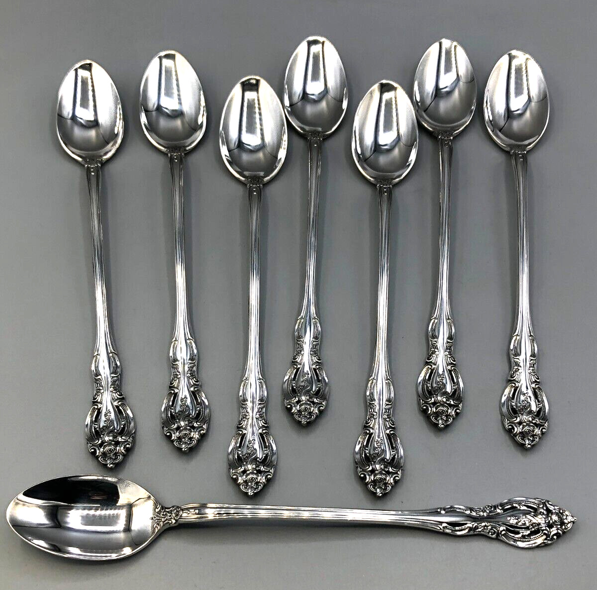 La Scala by Gorham Sterling Silver set of 8 Iced Teaspoons 7.75″