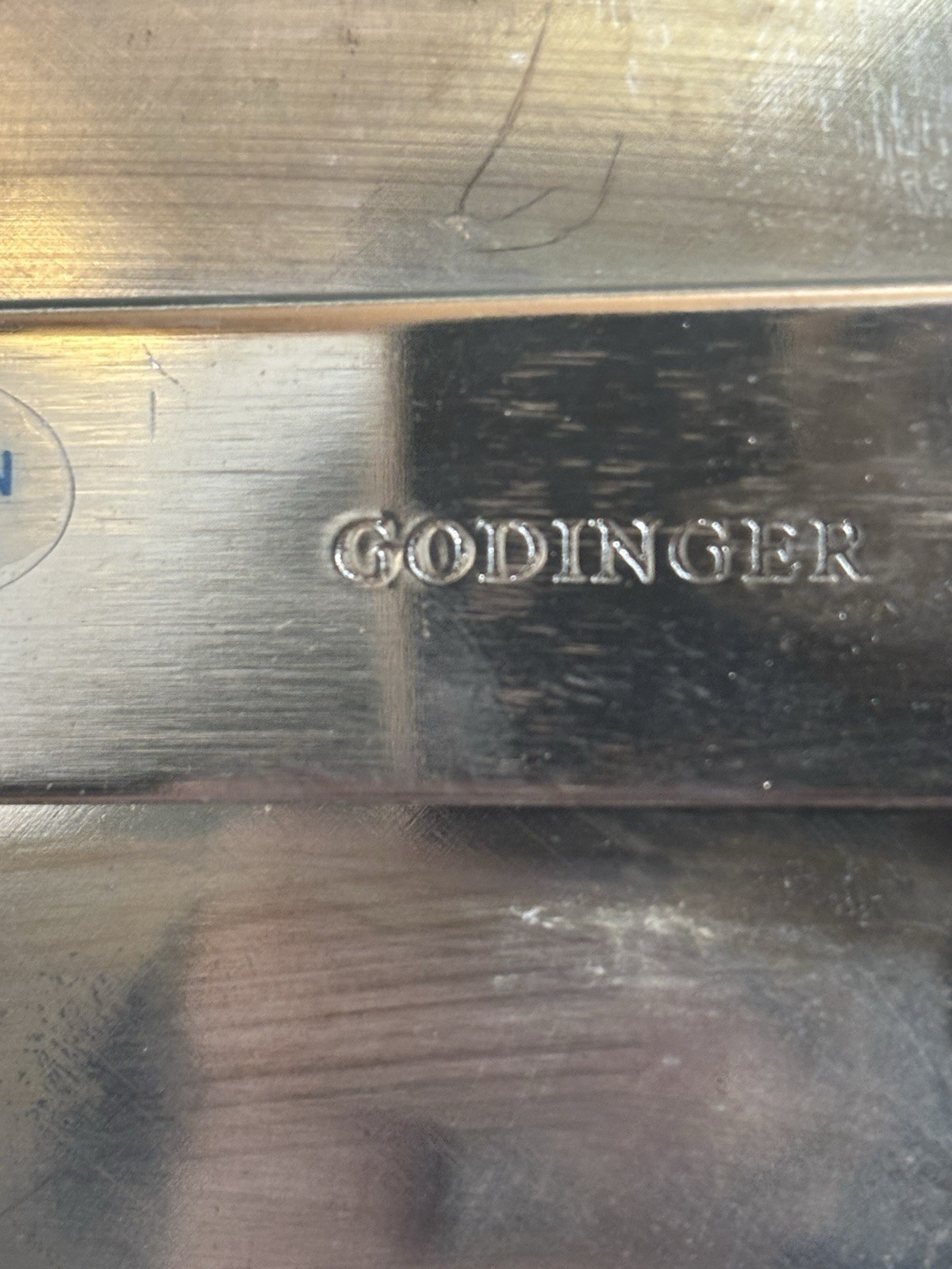 Godinger Silverplate 3-Tiered Square Server Tray Signed