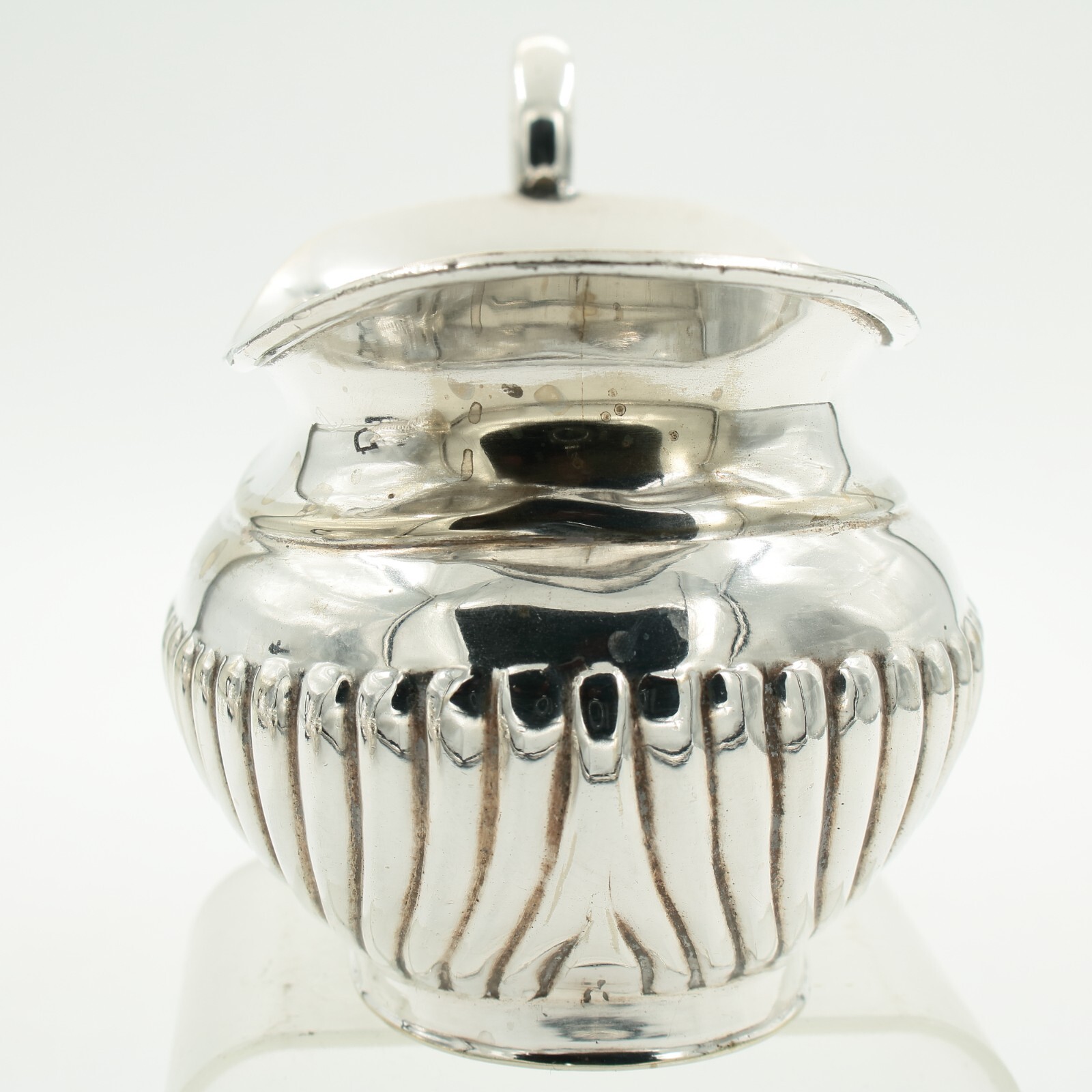 Antique Silver Plated Tea Set Half Reed Design by Robert Pringle of London