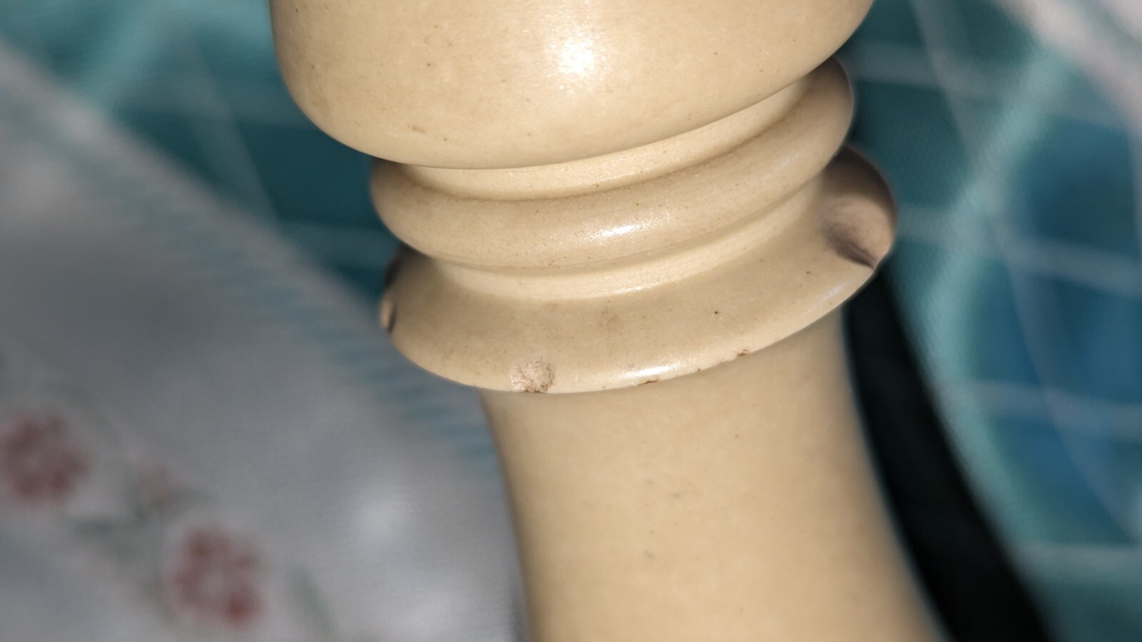 Baluster candlestick Ridgway & Son church works buff stoneware Yellow Ware C1840