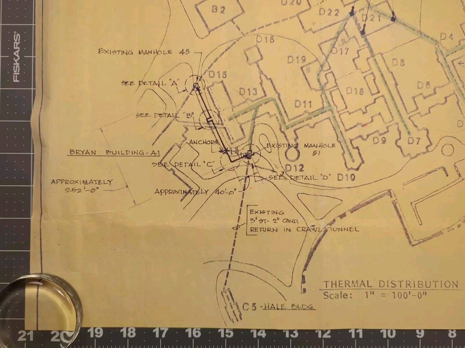Worcester State Hospital Former Administration Building Heating System Map