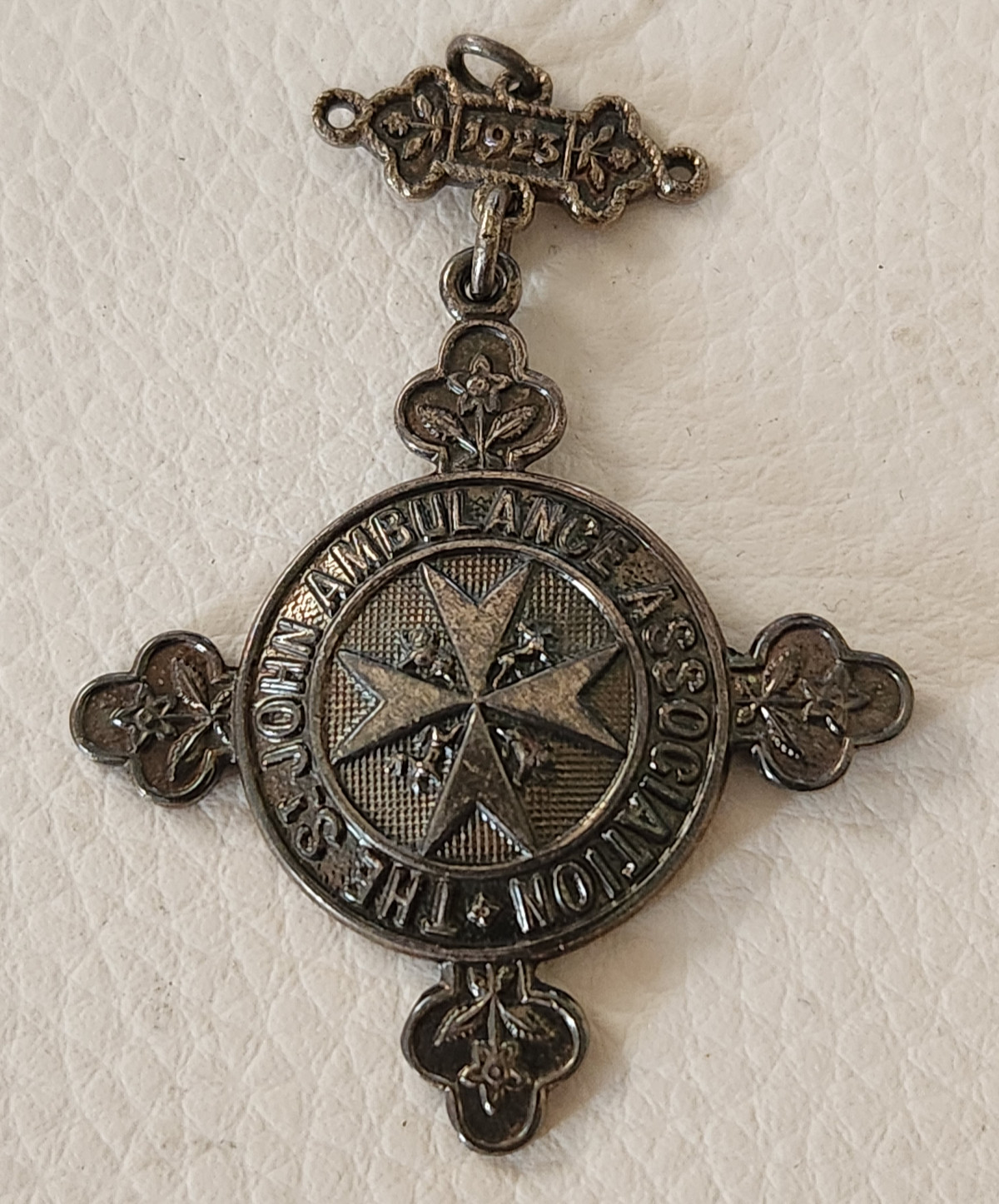 1923 St John Ambulance Silver Medallion – John Eaton 243859 – W.D&S – Orig. box
