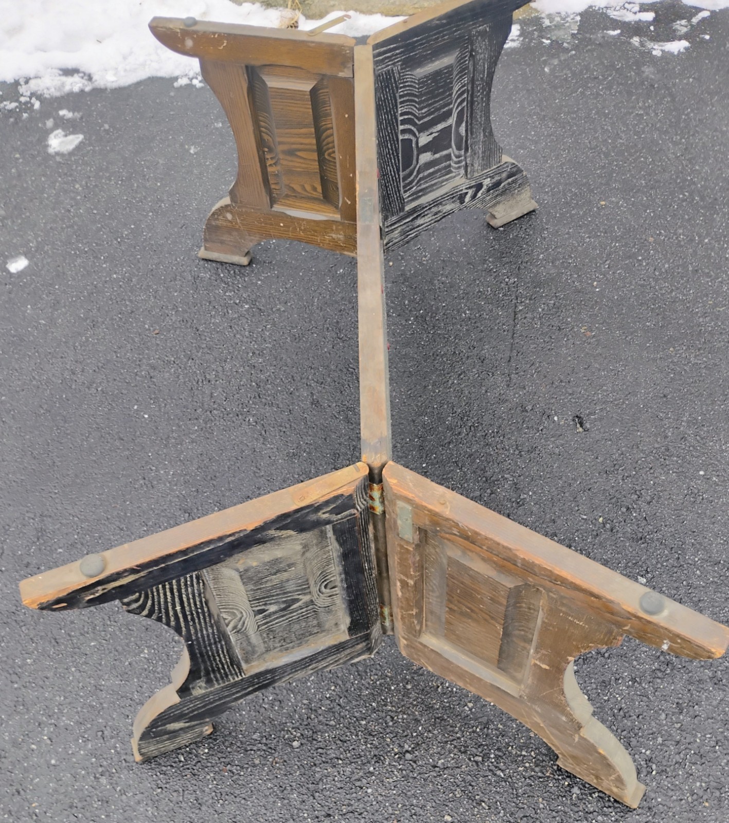 Vintage Funeral Parlor Folding Coffin Casket Stand Bier Morris Mfg. Co. NJ