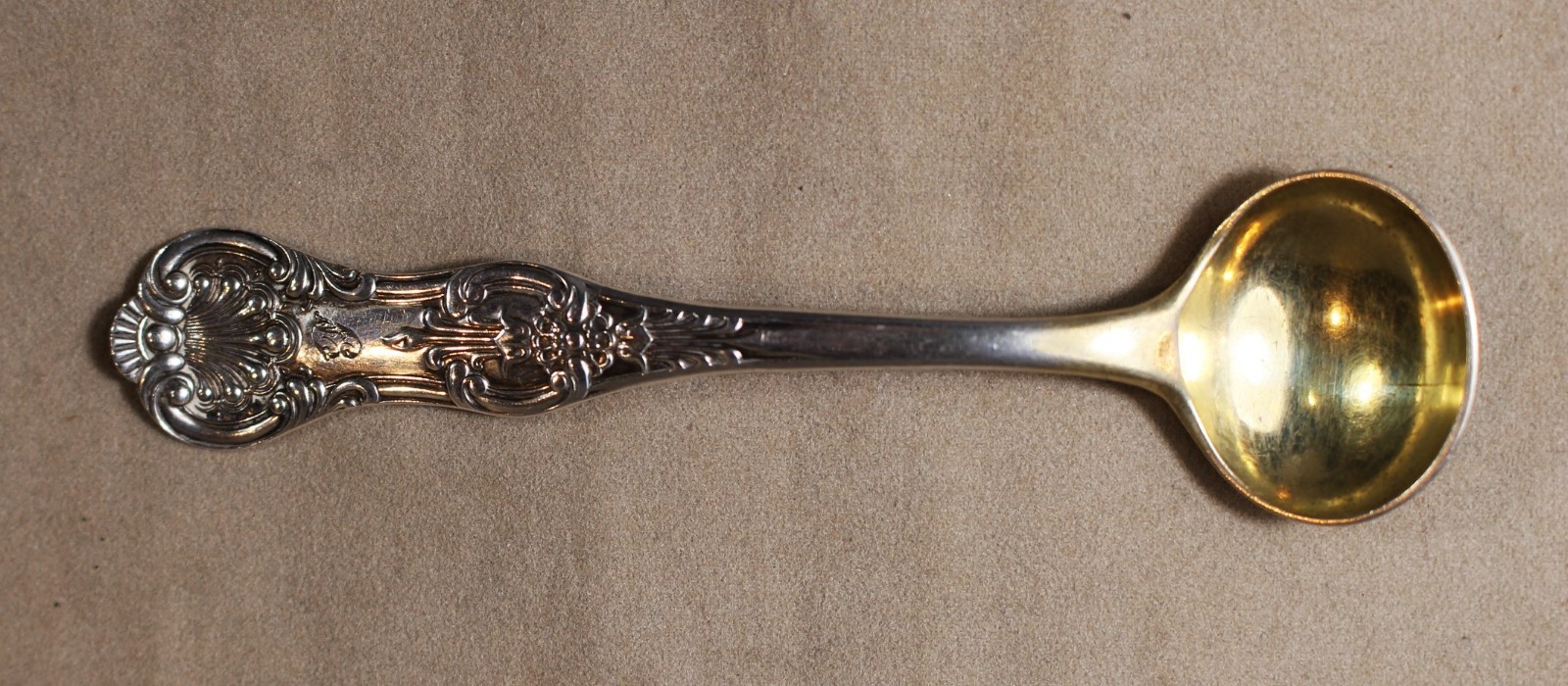 Rare Glasgow Sterling Queen’s Pattern Master Salt Spoon (1857 Robert Scott)