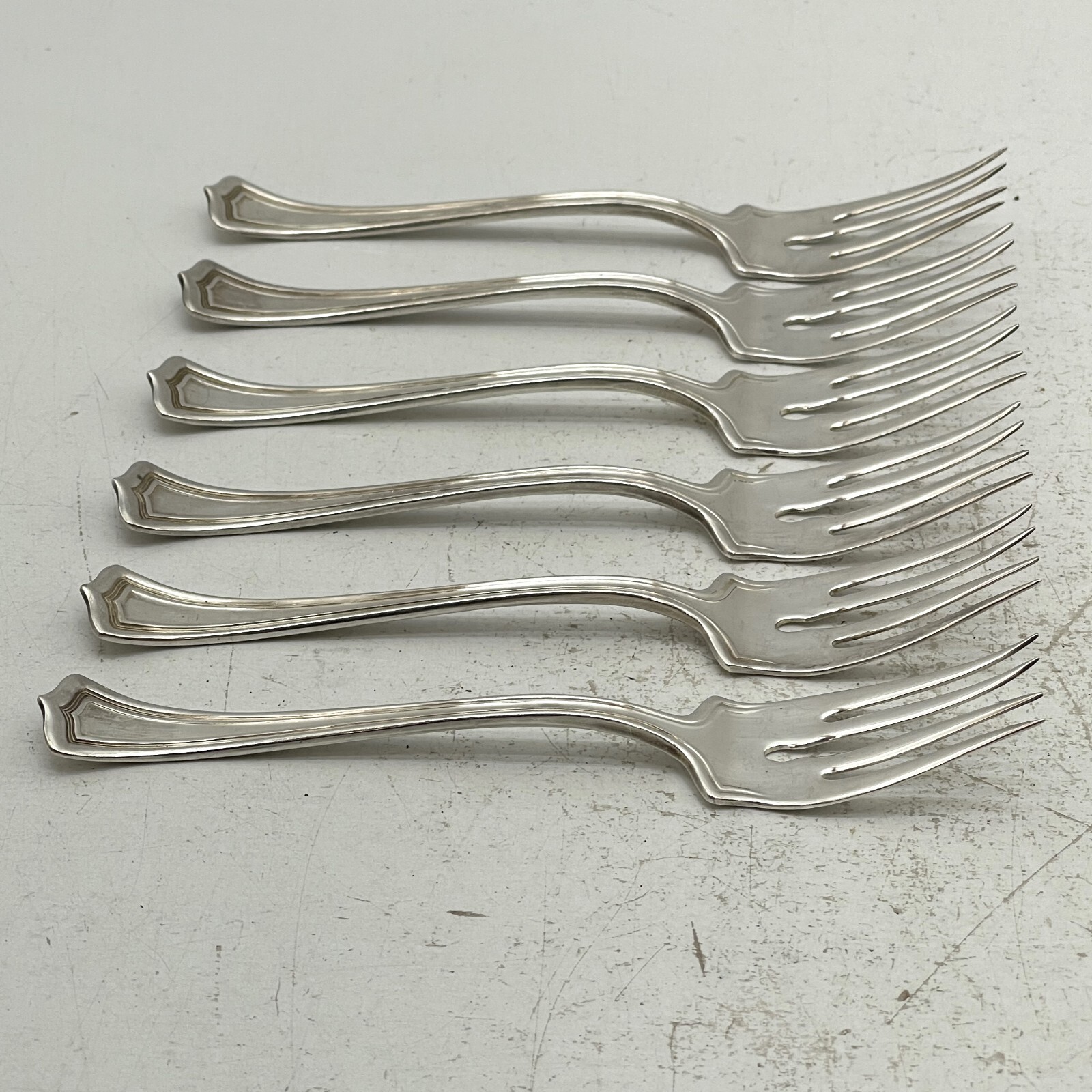 Set of 6 1881 Rogers A1 Pat. Mar 30.15 Salad Cocktail Fork 6.5 Inch