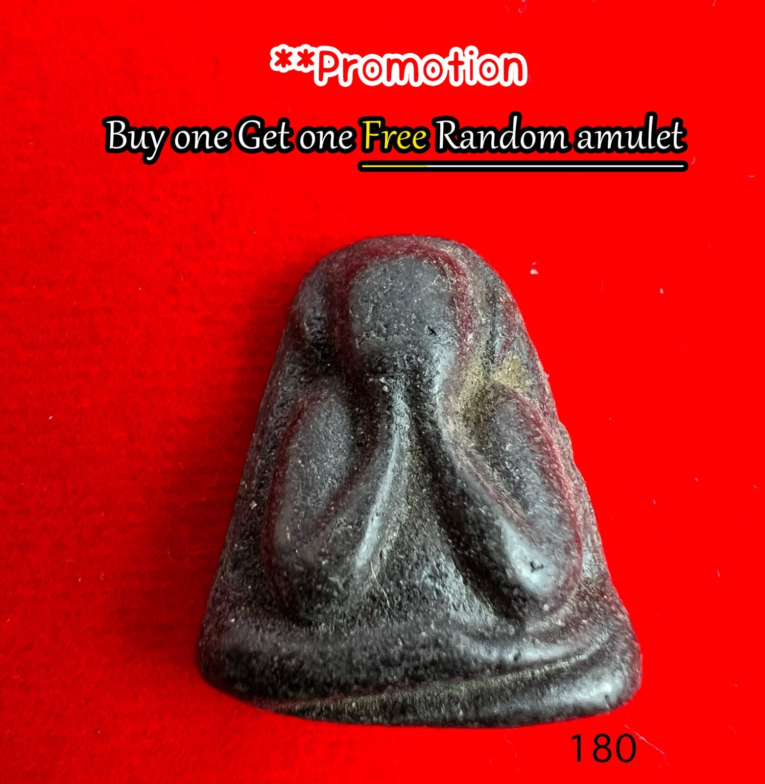 Old Thai Budda AMULET, Luang Por Kaew, Wat Khroewan, No.180