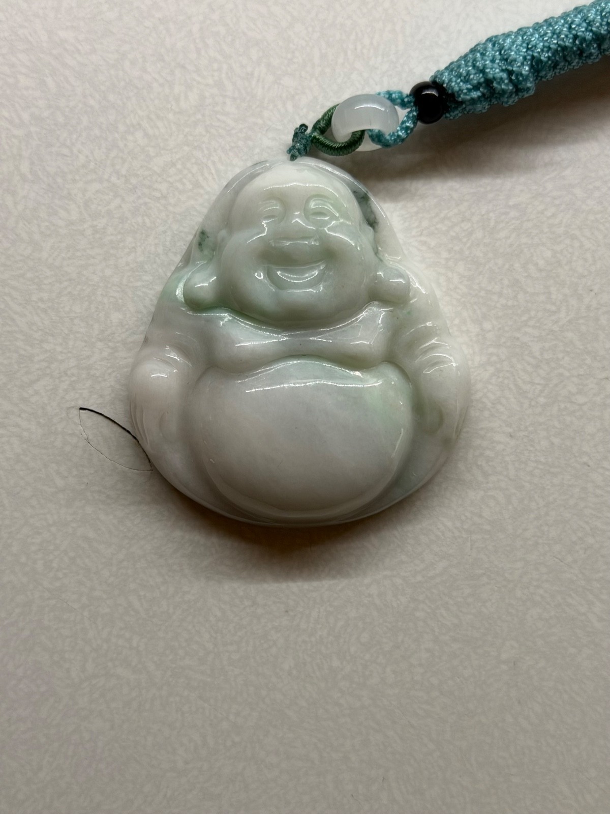 Natural Large Laughing Buddha Pendant (untreated)