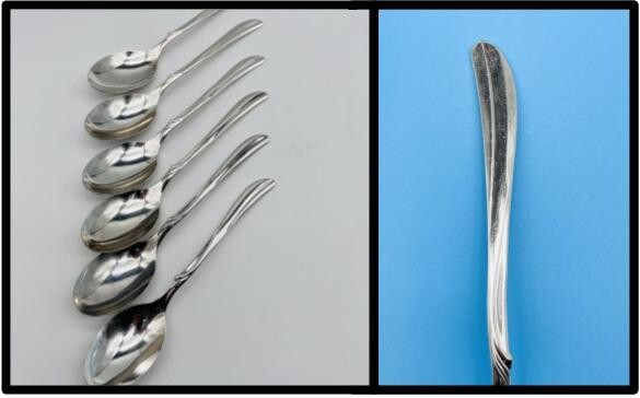 6 OLD COMPANY PLATE International Silver Silverplate 6-3/4″ Tablespoons RADIANCE